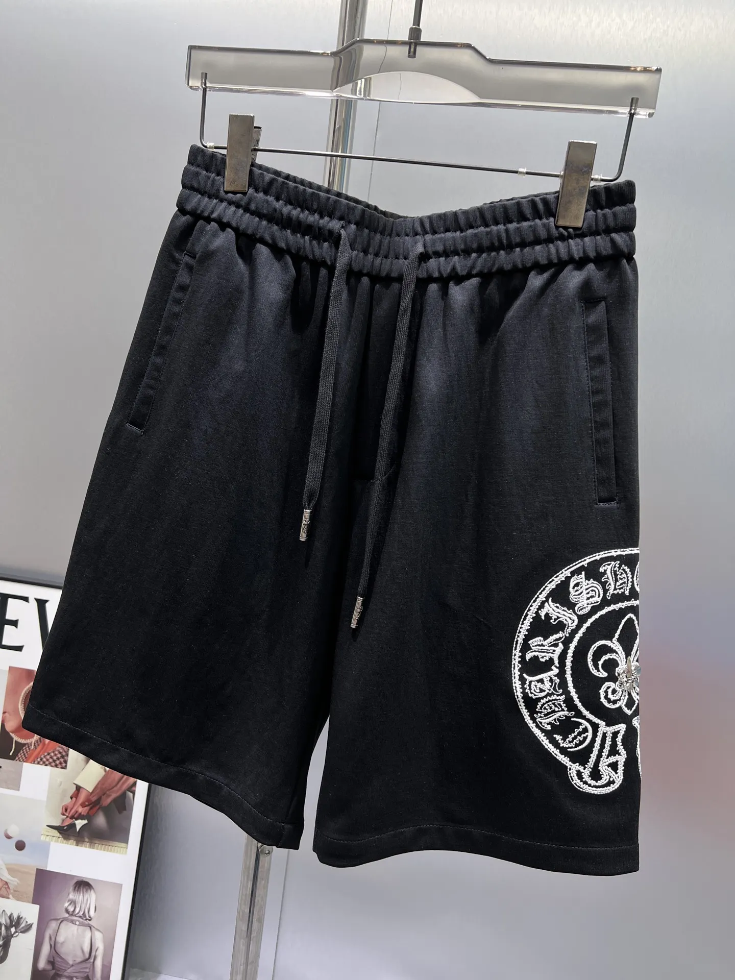 Logo Embroidered Cotton-Jersey Shorts D20012021 — view 3