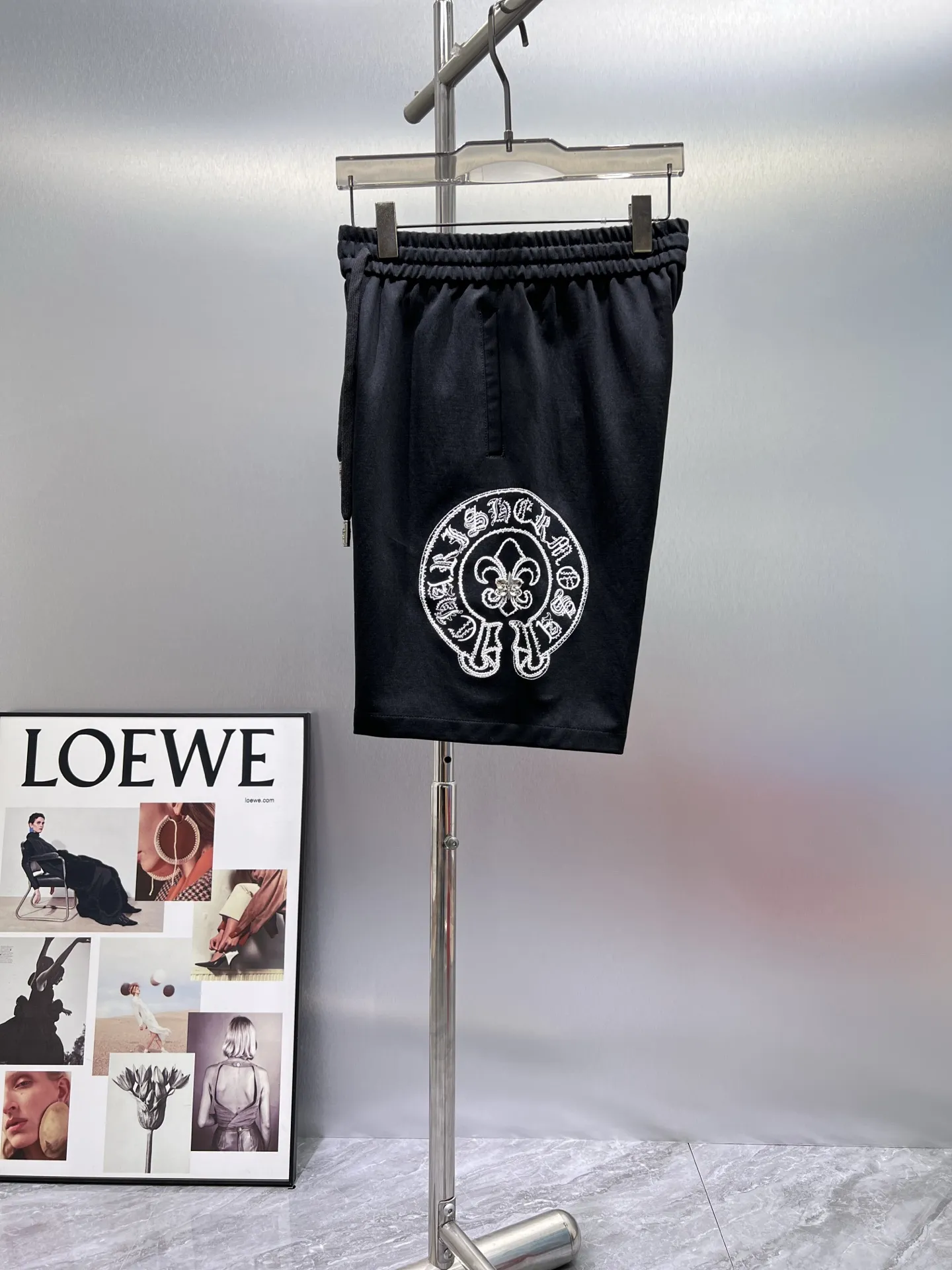 Logo Embroidered Cotton-Jersey Shorts D20012021 — view 6