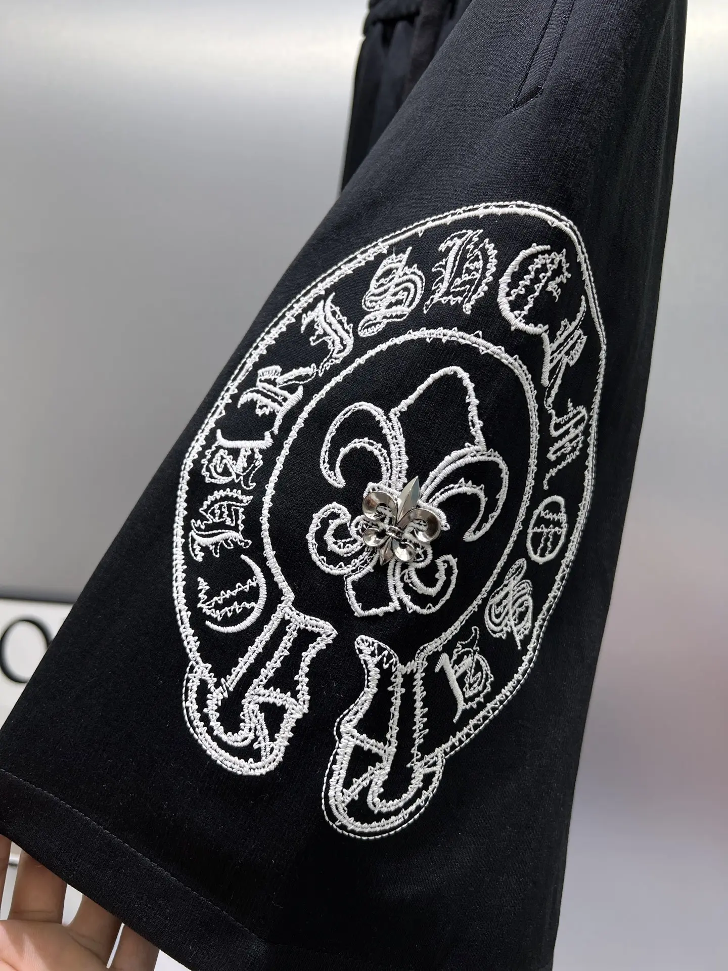 Logo Embroidered Cotton-Jersey Shorts D20012021 — view 8