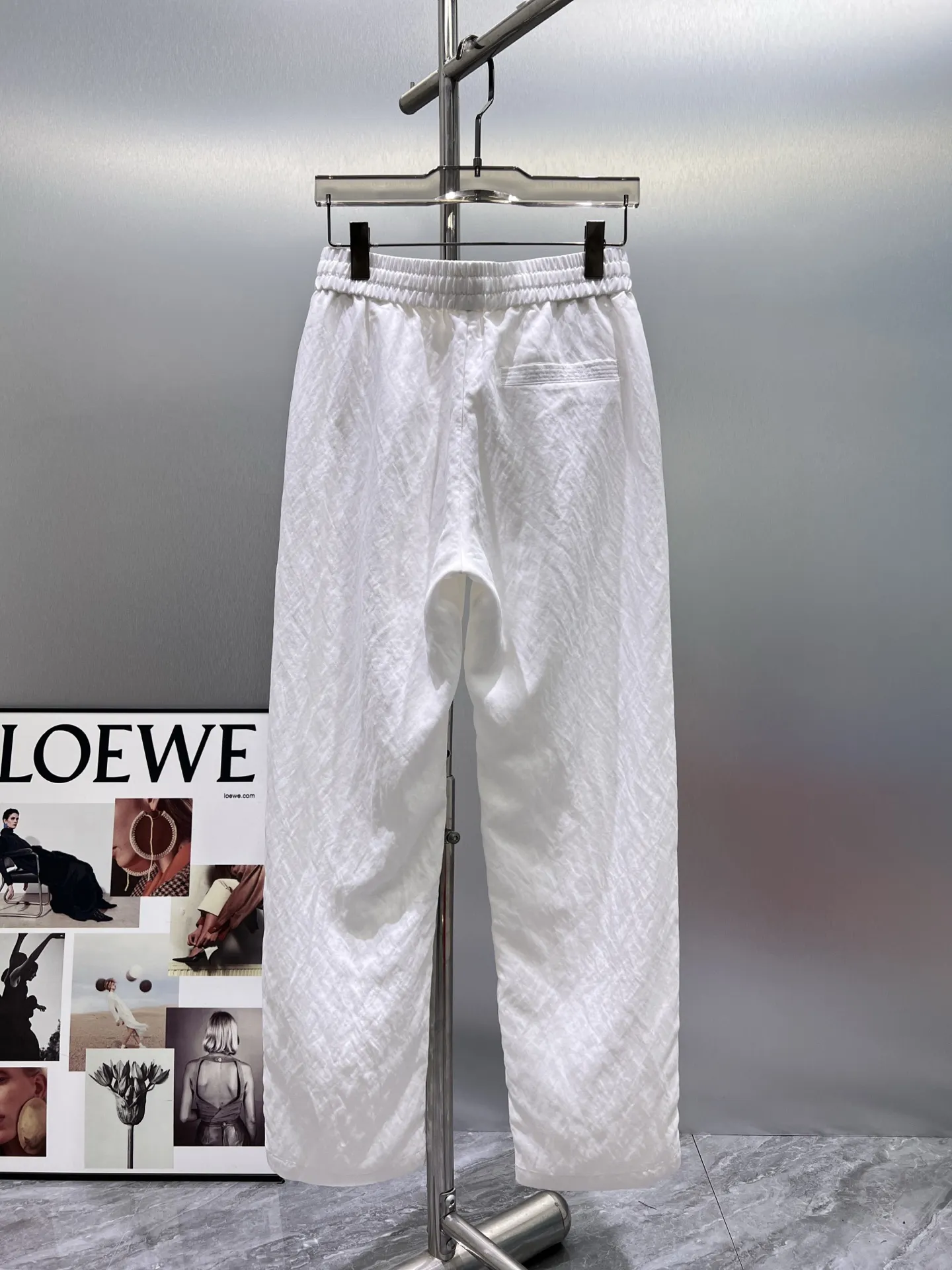Logo-Patch Drawstring Casual Trousers D23011957 — view 2