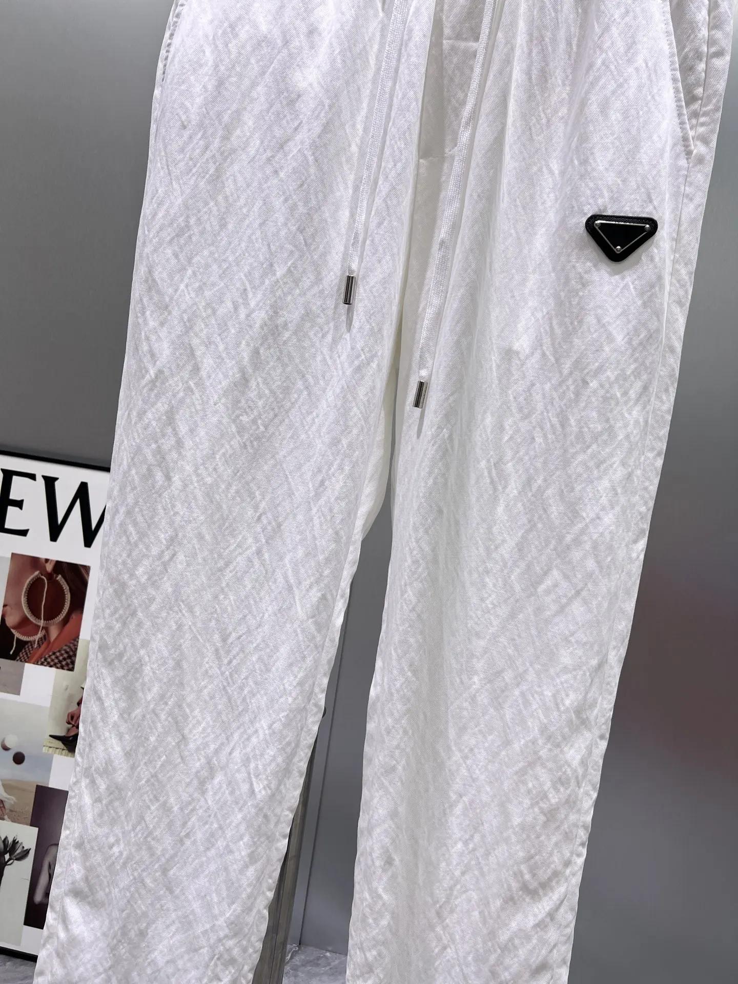 Logo-Patch Drawstring Casual Trousers D23011957 — view 7