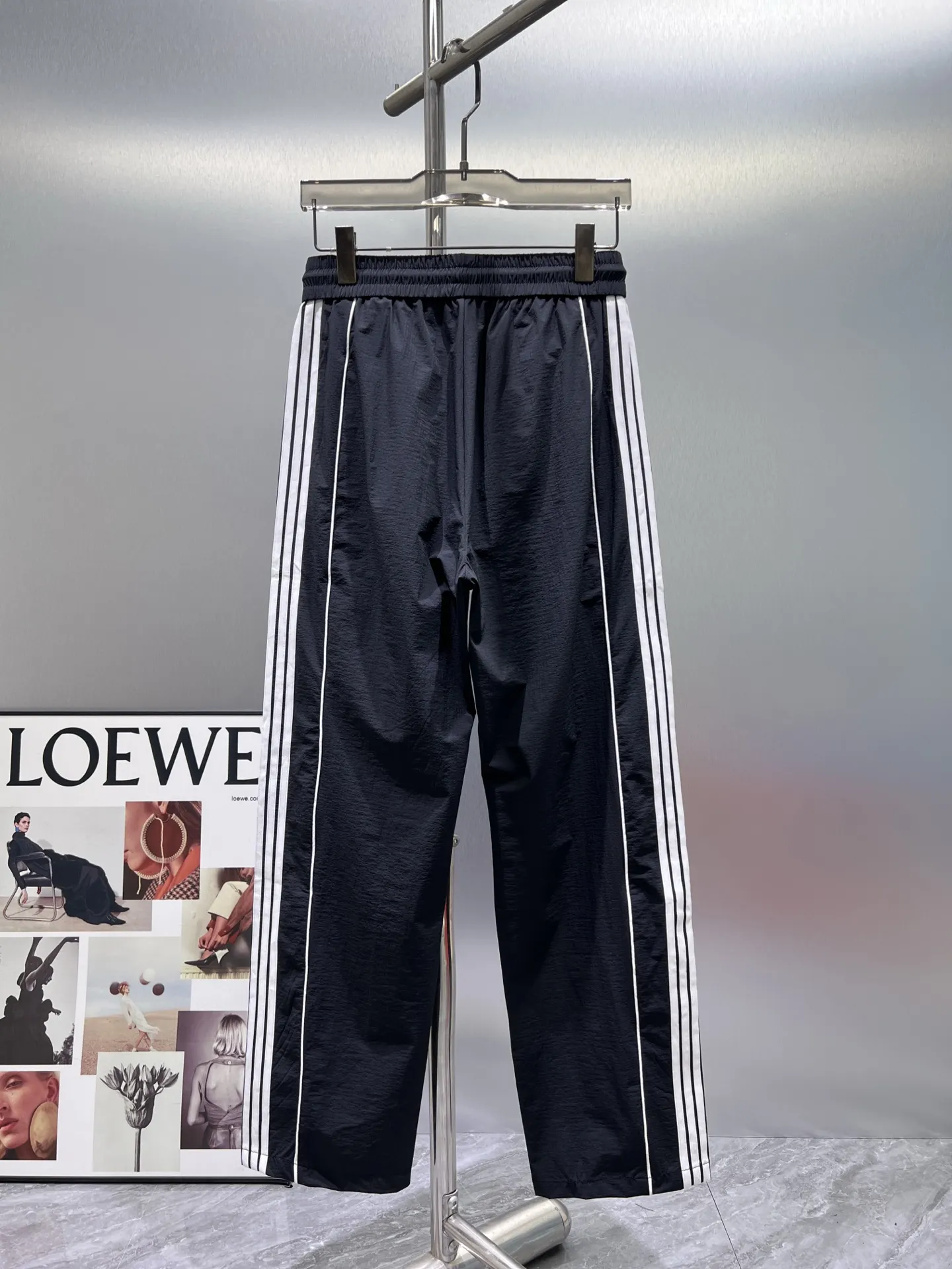 Logo-Embroidered Striped Track Pants D23511946 — view 2