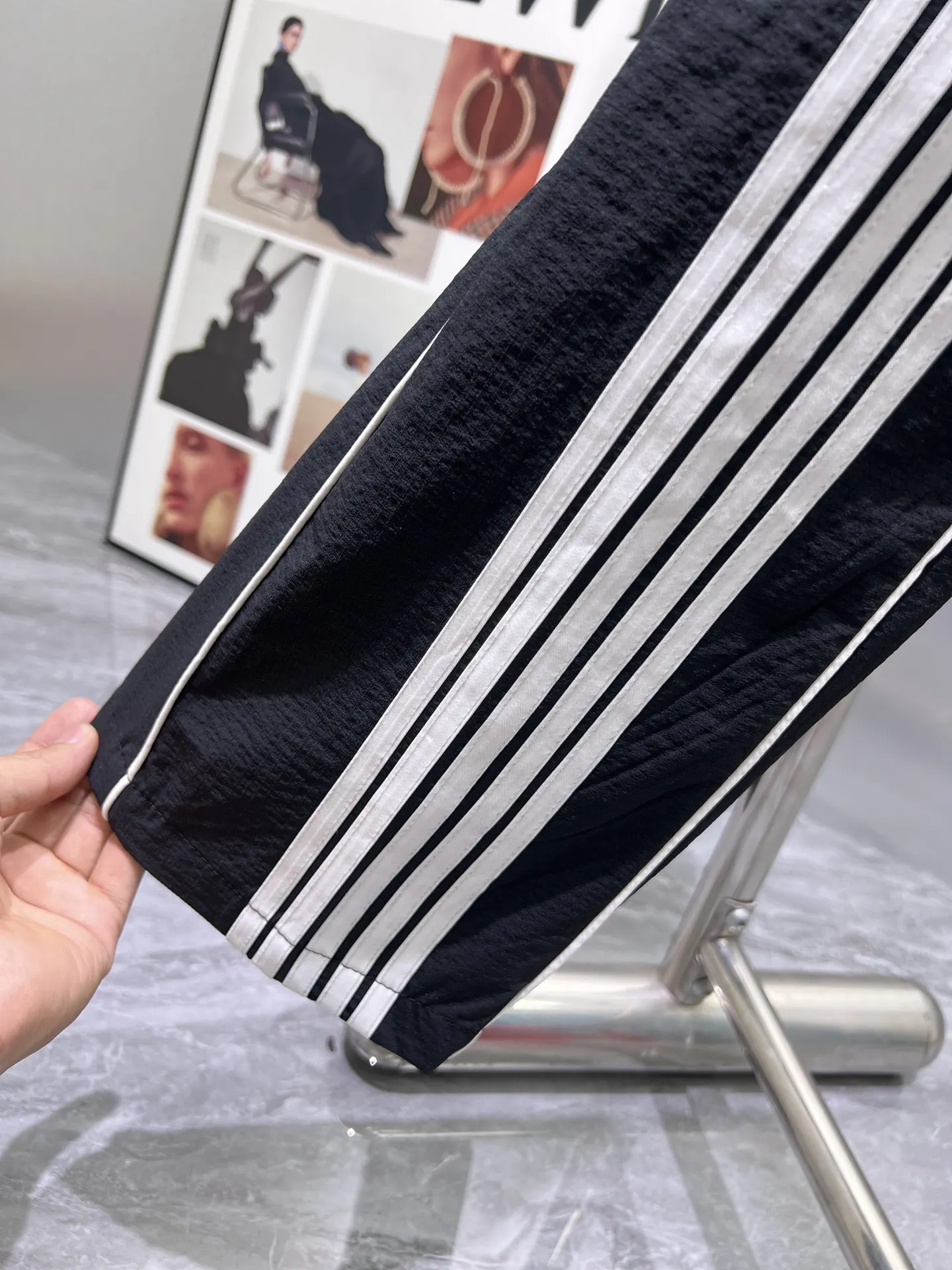 Logo-Embroidered Striped Track Pants D23511946 — view 8