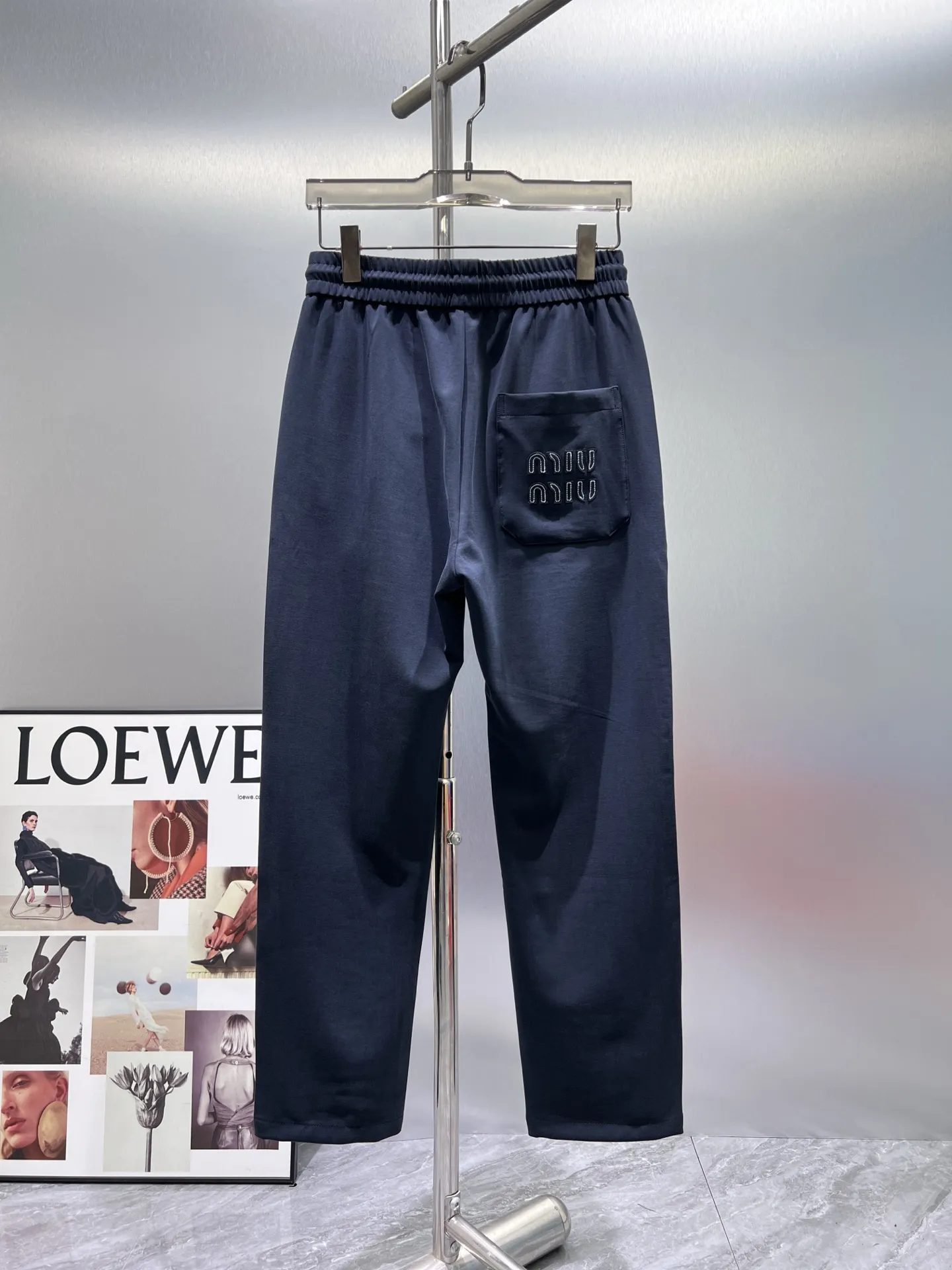 Logo-Embroidered Cotton-Blend Sweatpants D22011953 — view 2
