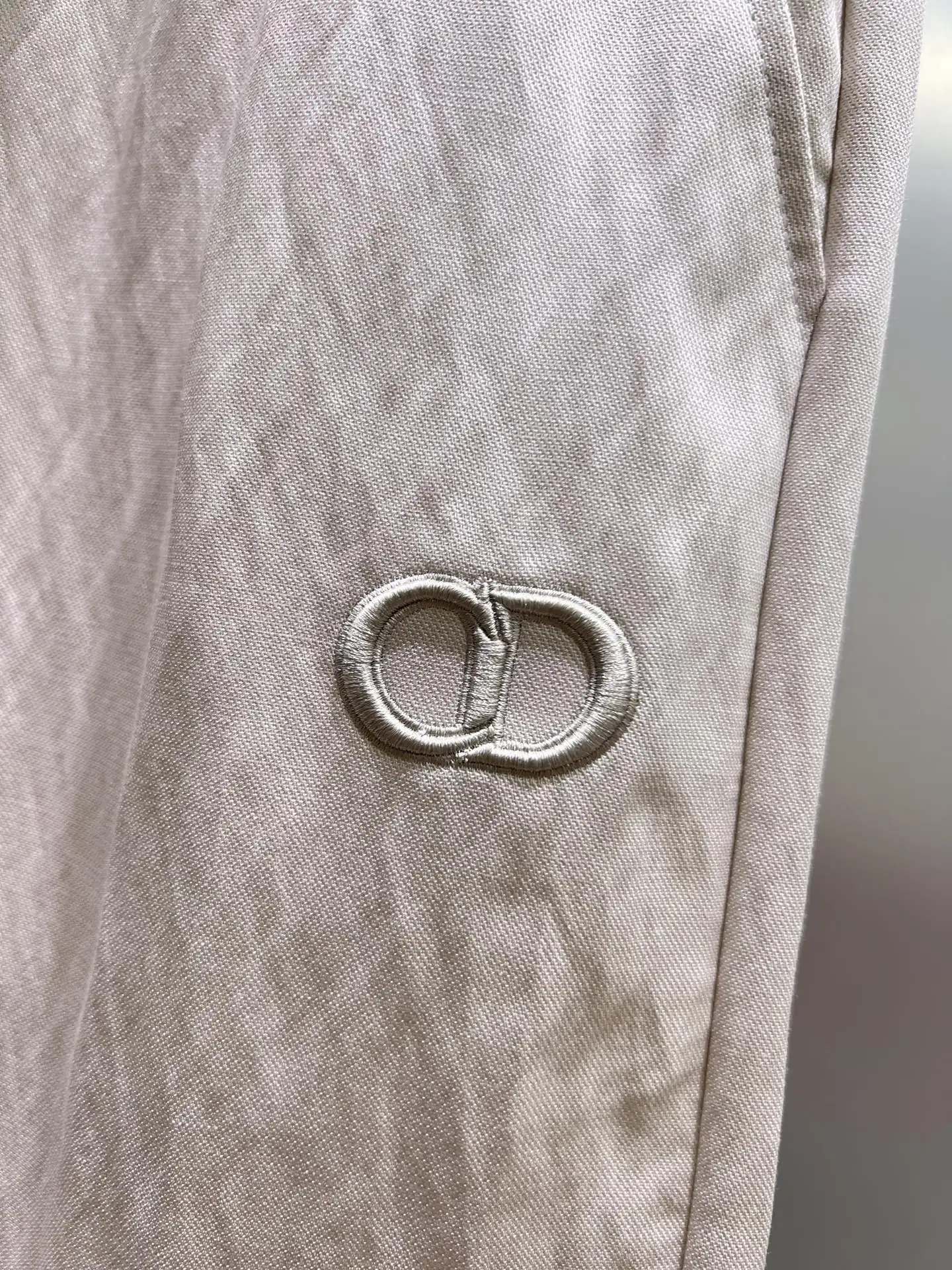 Logo-Embroidered Tencel and Linen-Blend Trousers D23012004 — view 5