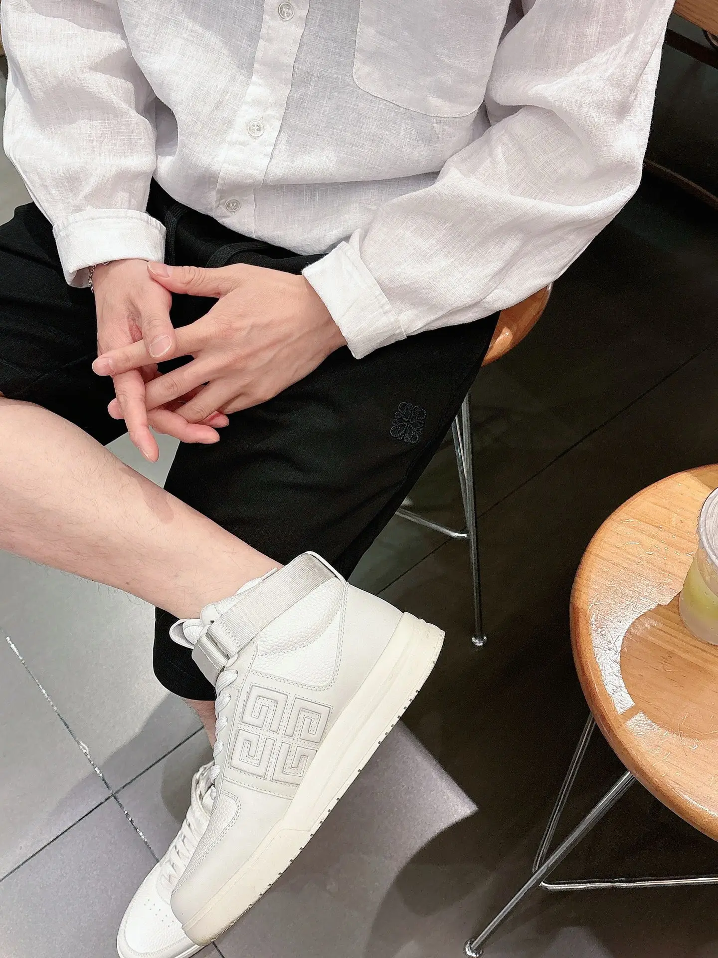 Embroidered Logo Drawstring Shorts D17011029 — view 8
