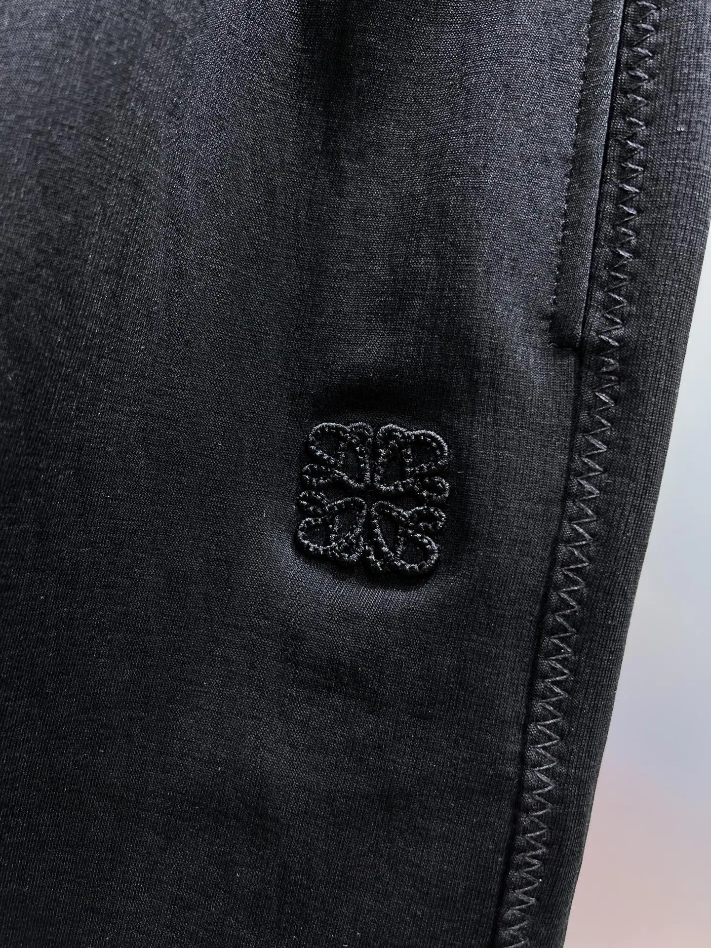 Anagram Embroidered Cotton-Blend Shorts D20012009 — view 6