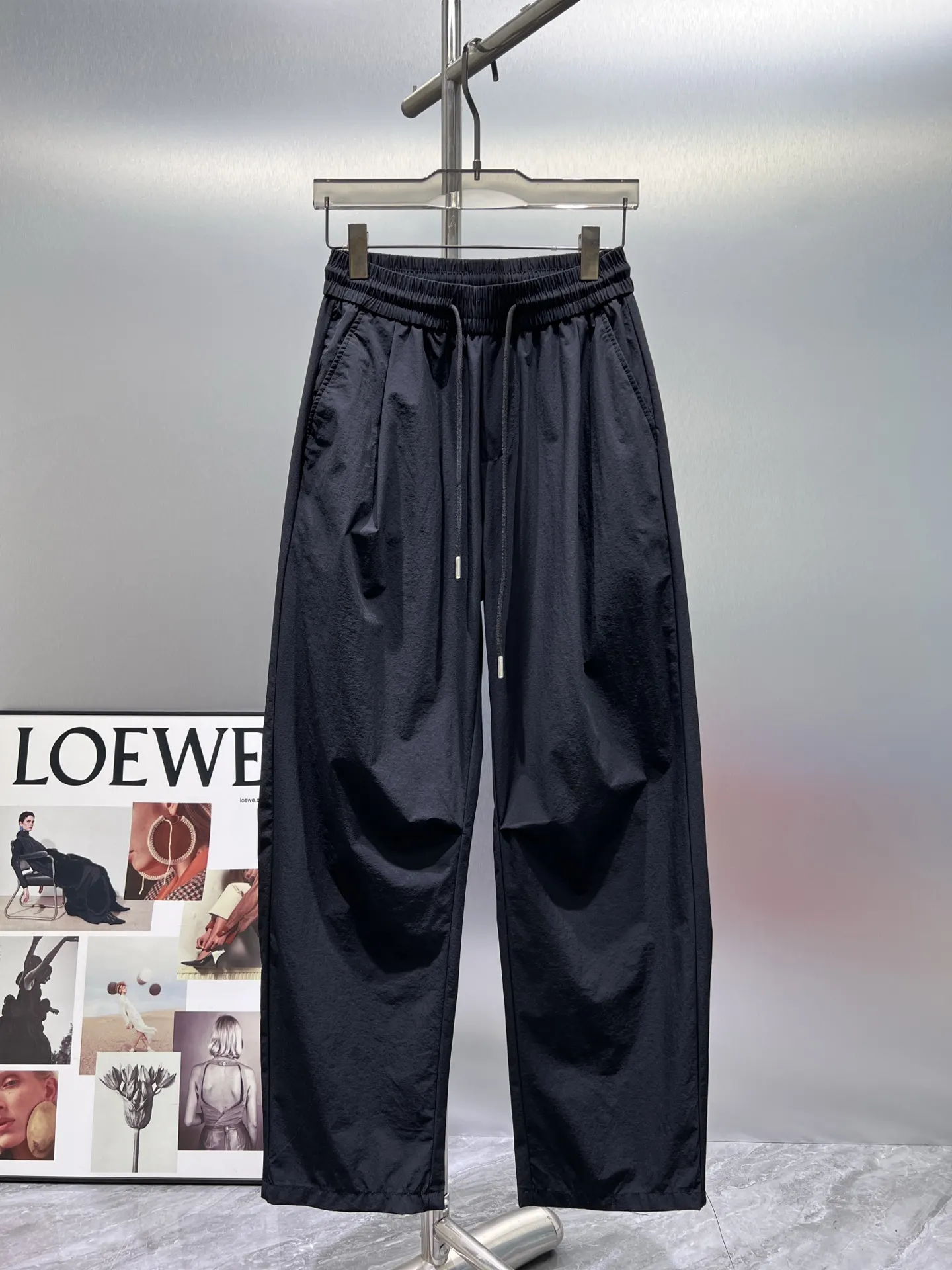 Logo-Embroidered Technical Drawstring Trousers D21511945