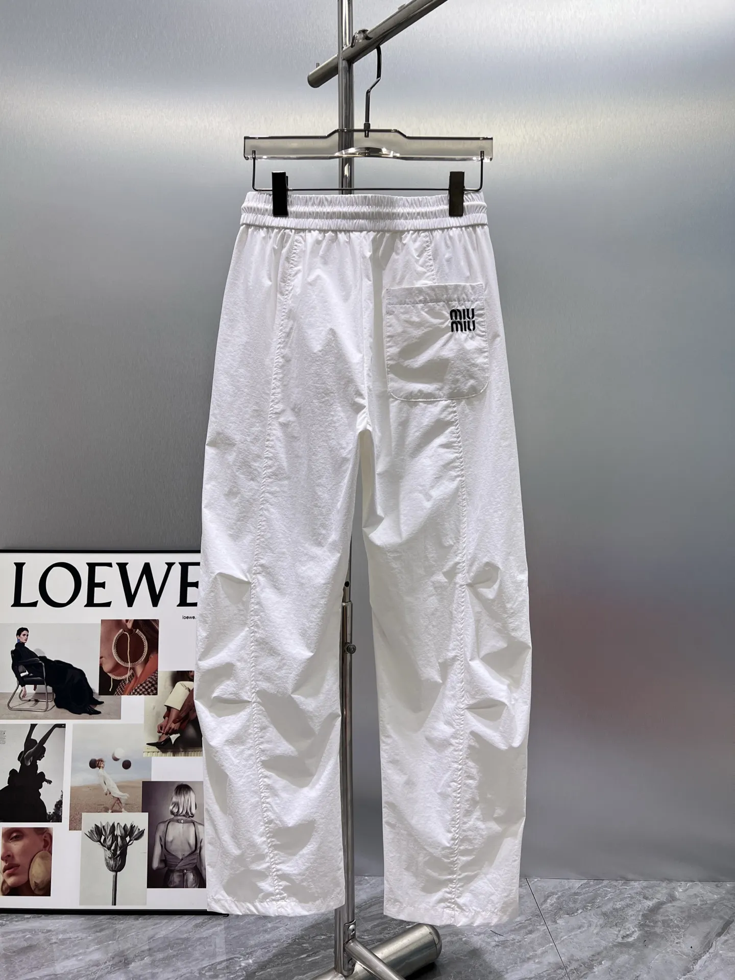 Embroidered Logo Drawstring Trousers D21511944 — view 2