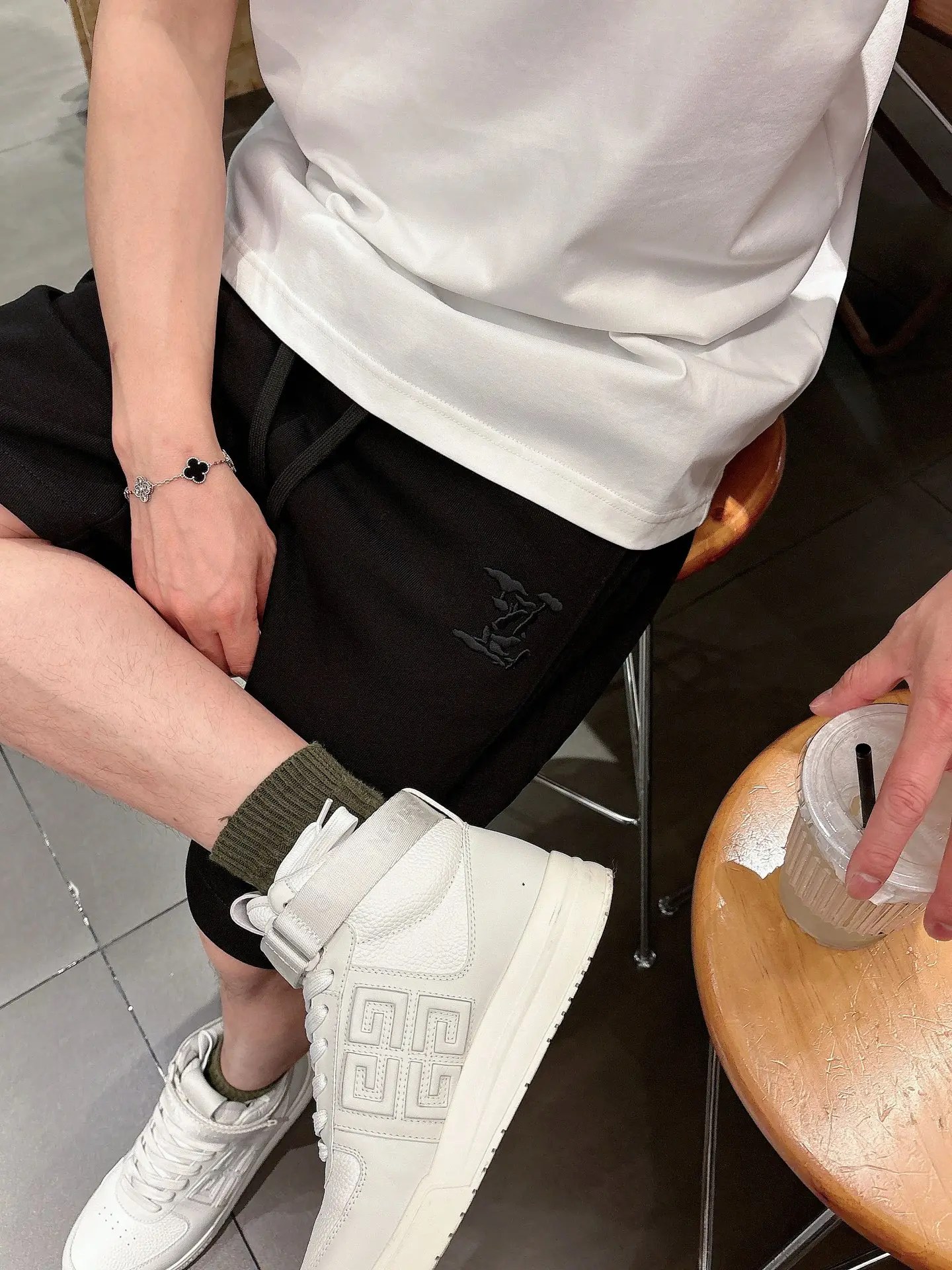 Embroidered Monogram Jersey Shorts D18011021 — view 8