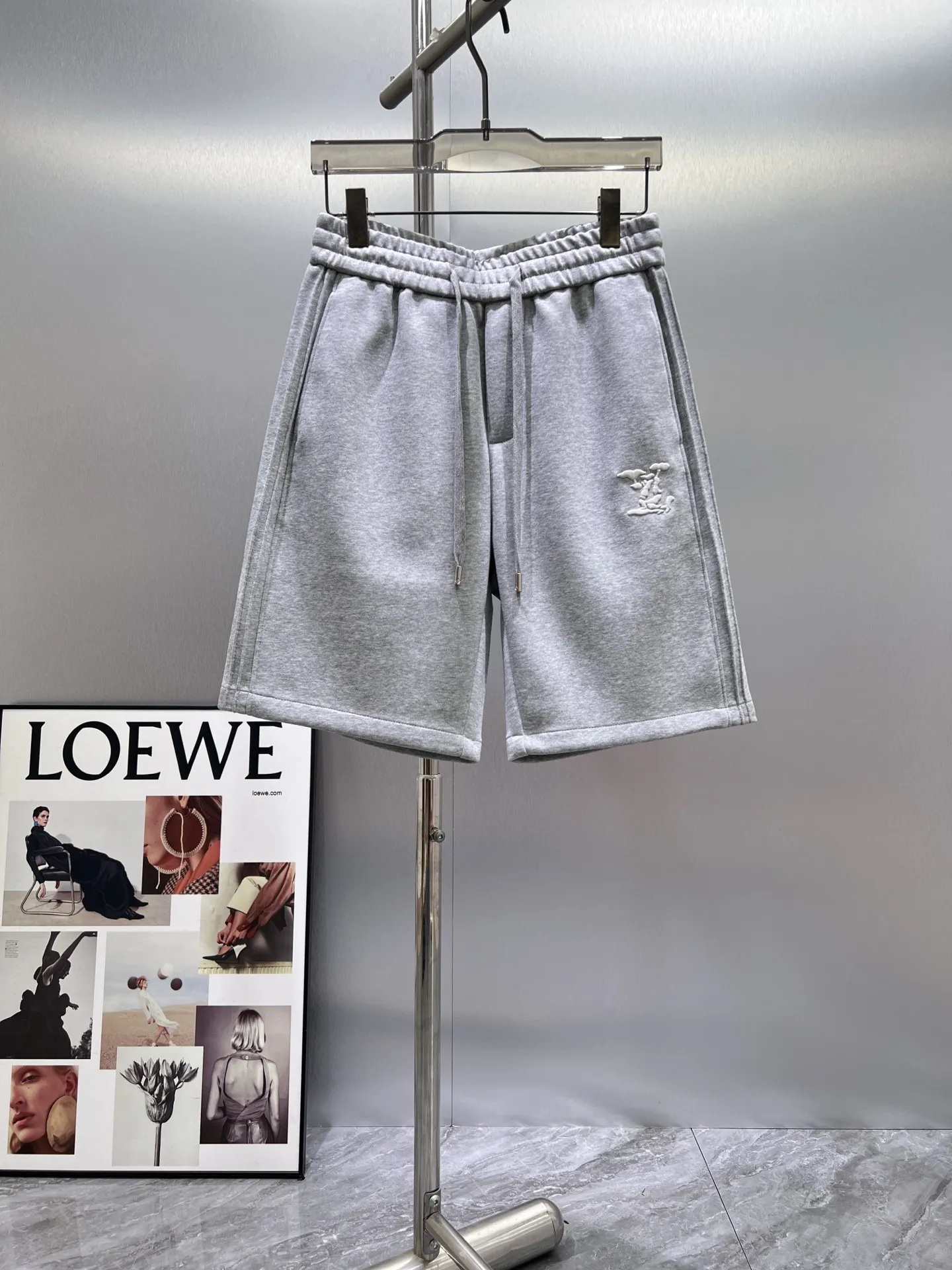 Embroidered Logo Jersey Sweat Shorts D18011006