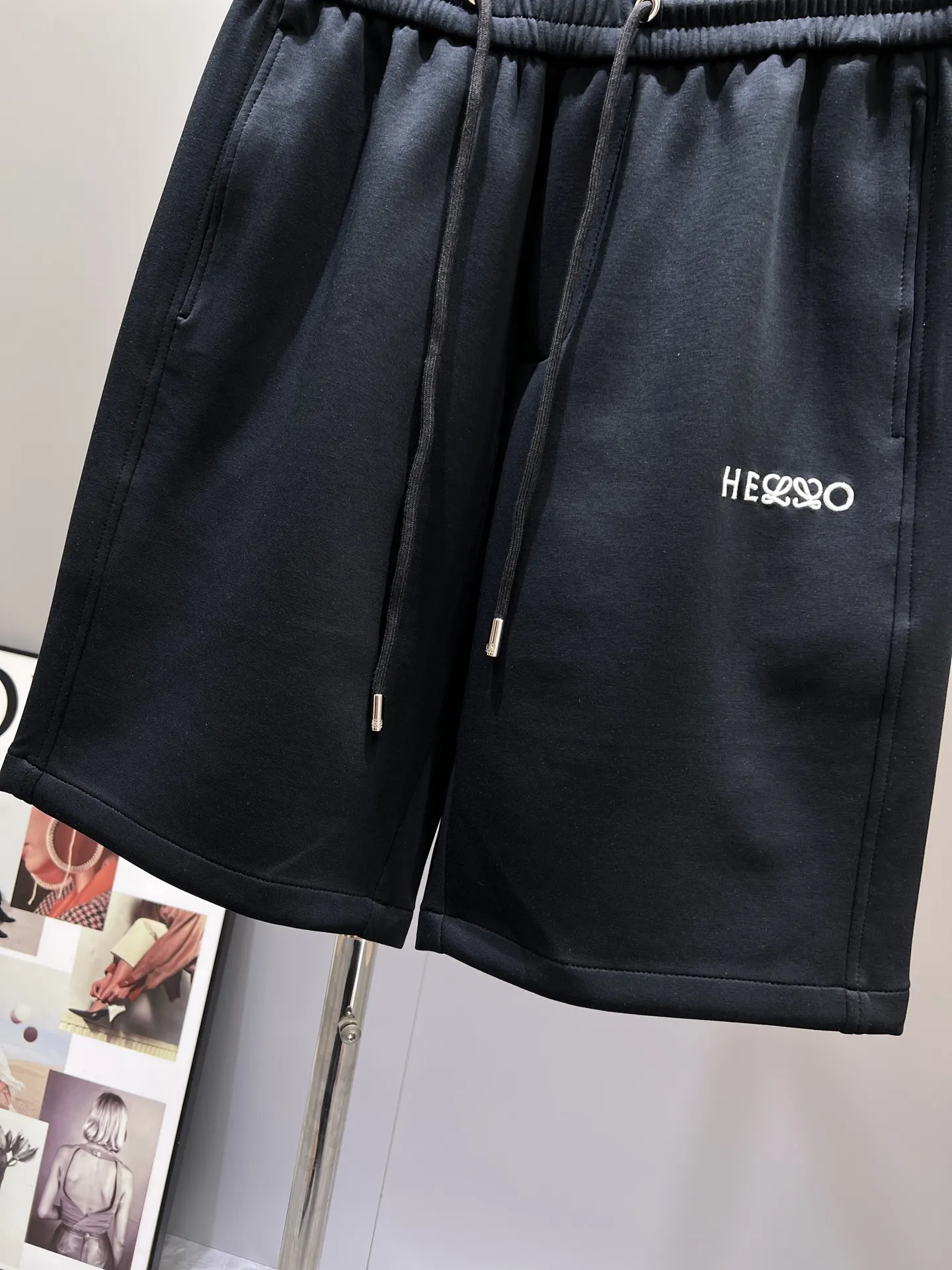Logo-Embroidered Cotton-Blend Shorts D17011003 — view 6
