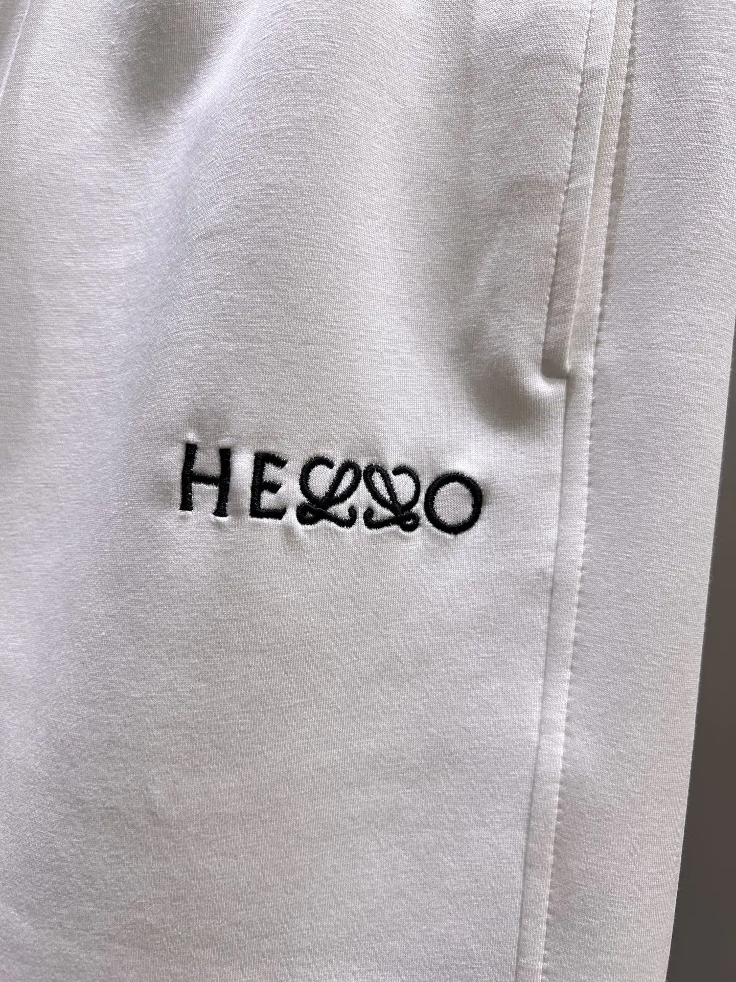 Embroidered Logo Cotton-Jersey Shorts D17011004 — view 5