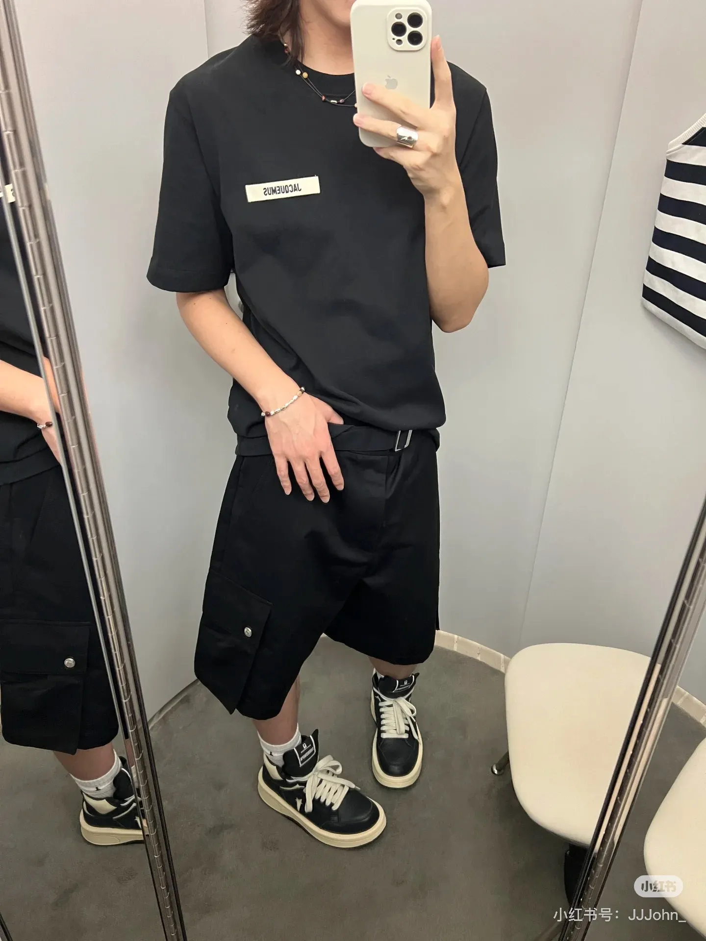 Logo-Patch Cotton-Jersey T-Shirt D12523685 — view 20