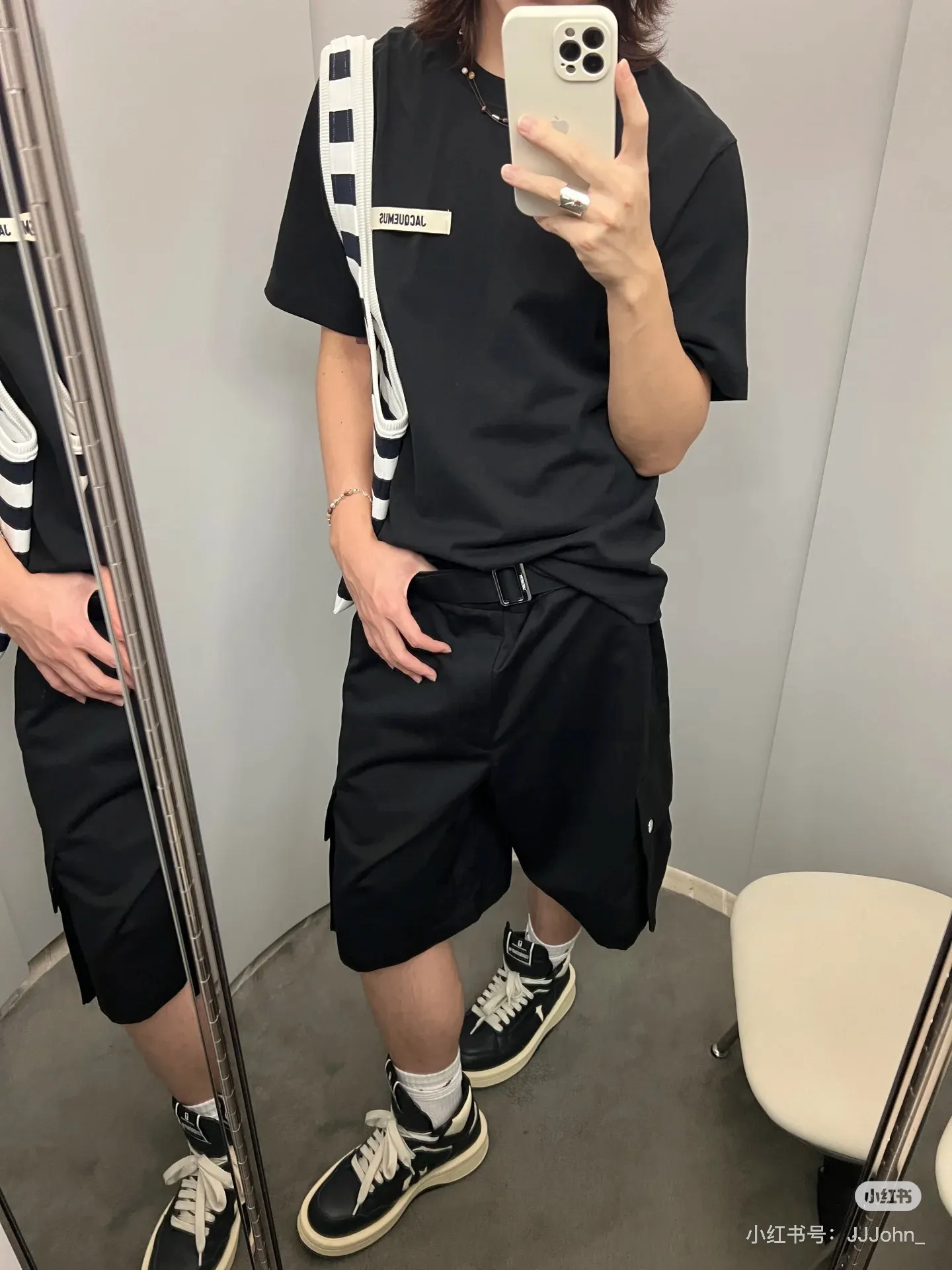 Logo-Patch Cotton-Jersey T-Shirt D12523685 — view 21