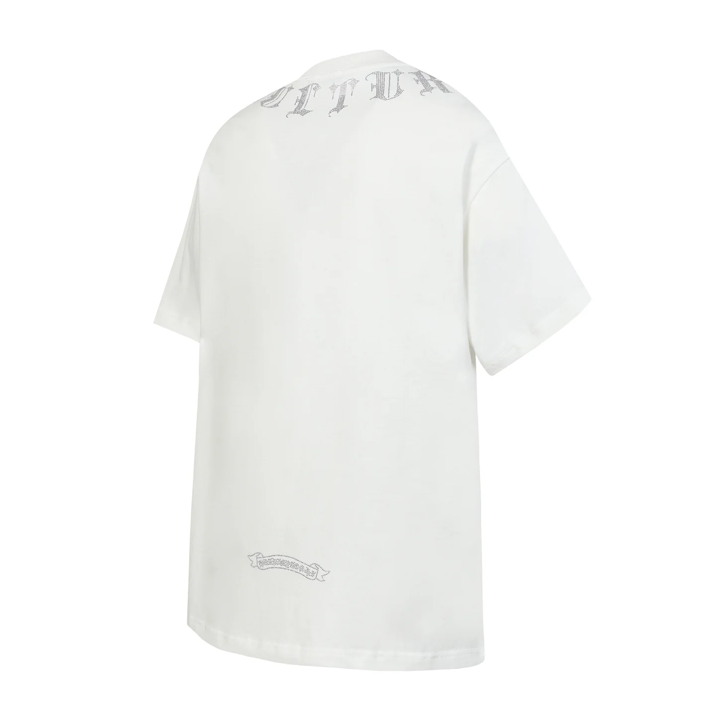 Rhinestone Gothic Script Cotton T-Shirt D10013518 — view 3