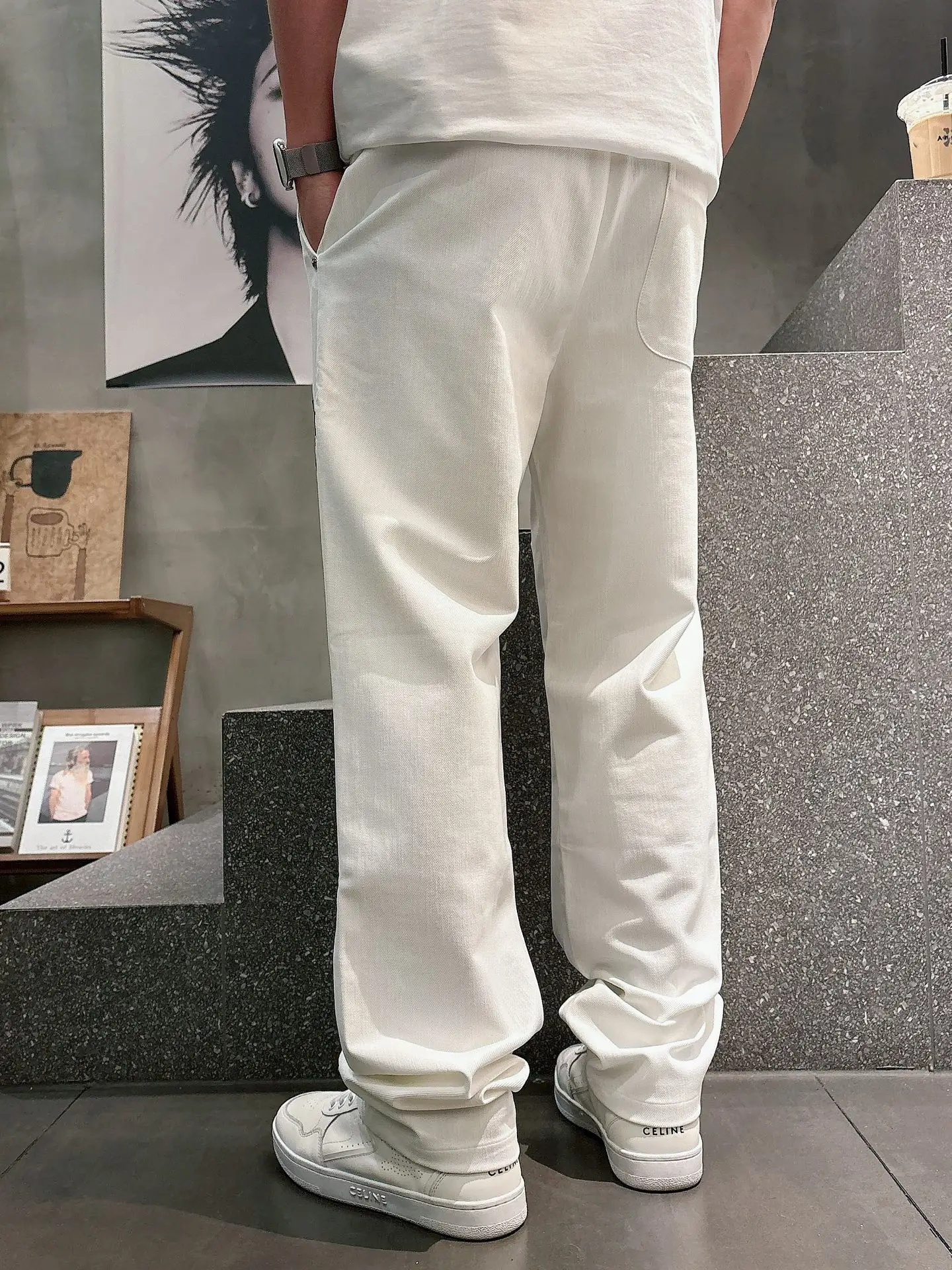 Cross-Patch Appliqué Drawstring Trousers D23514250 — view 8
