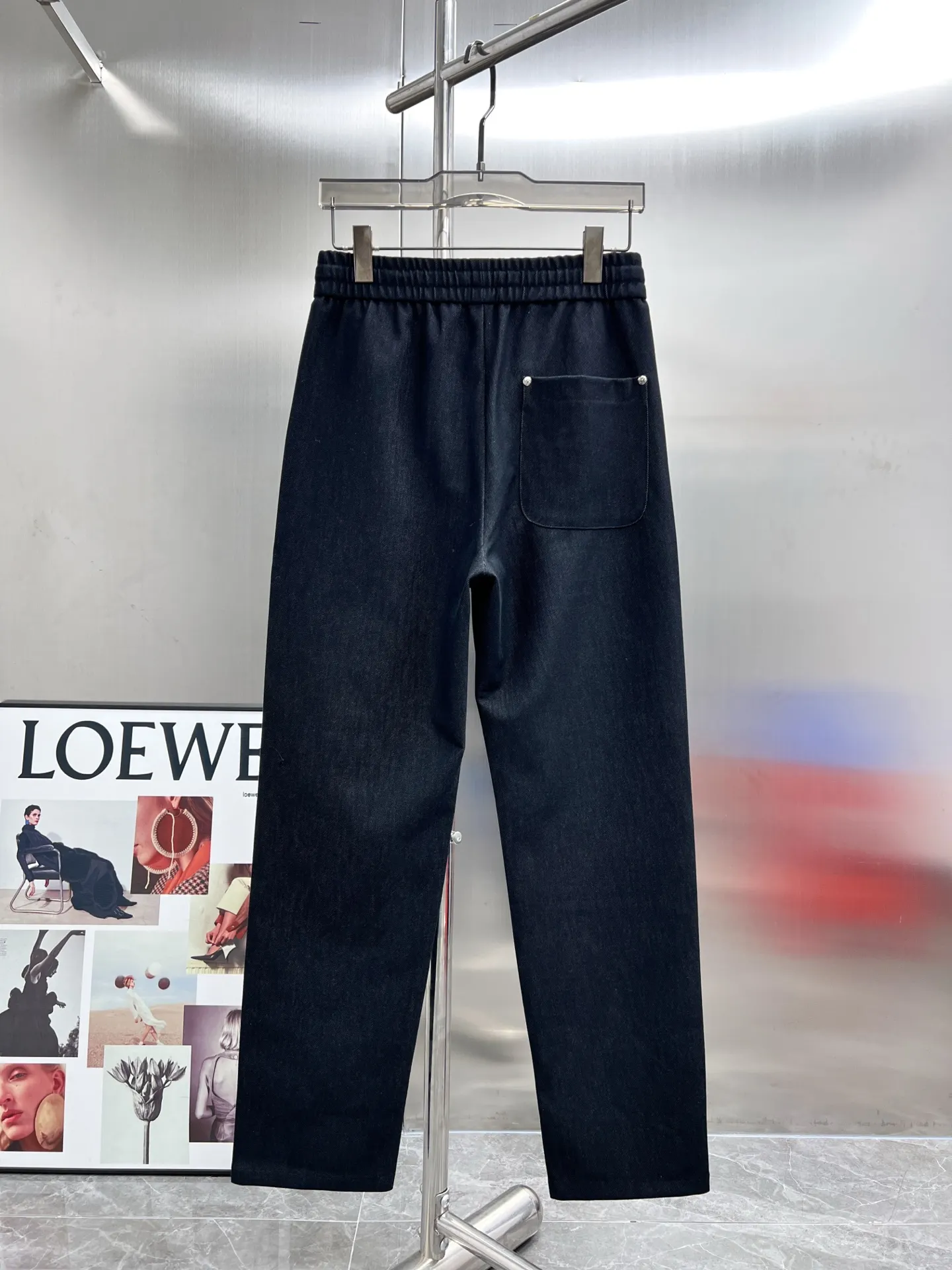 Leather Cross Patch Riveted Trousers D23514241 — view 2