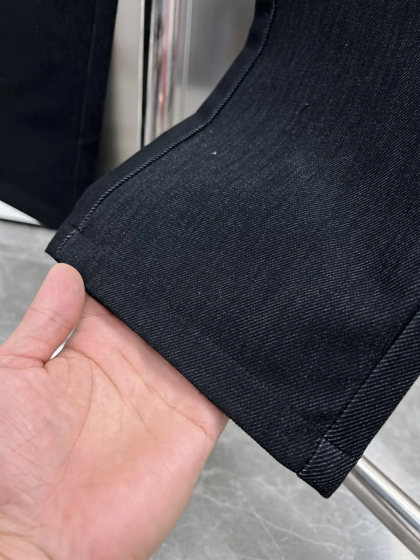 Leather Cross Patch Riveted Trousers D23514241 — view 8