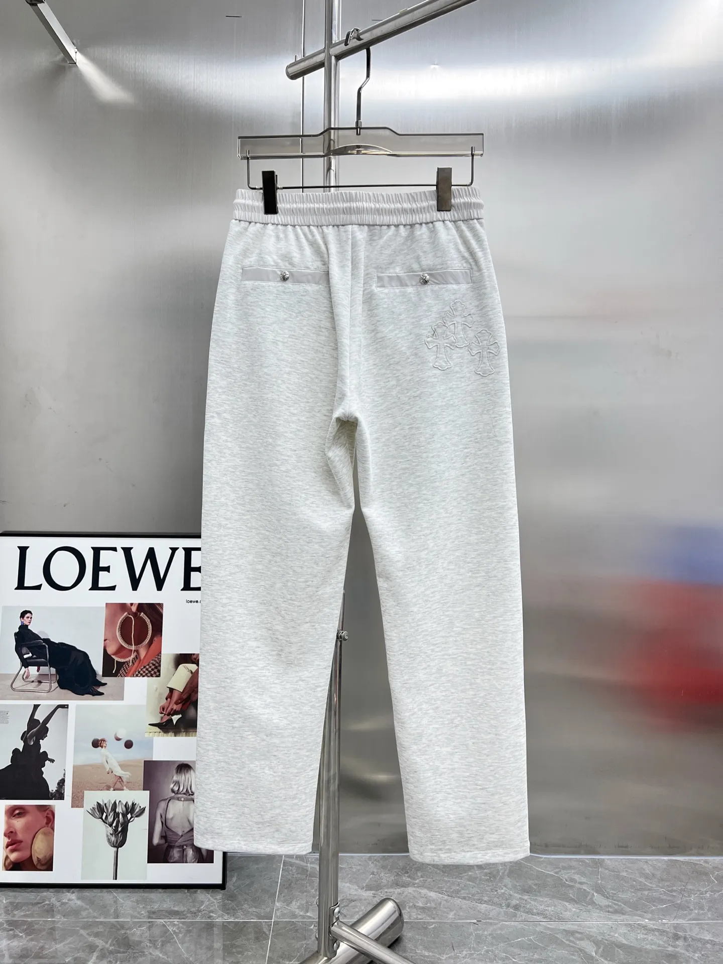 Logo-Appliqué Cotton-Blend Sweatpants D22014236 — view 2