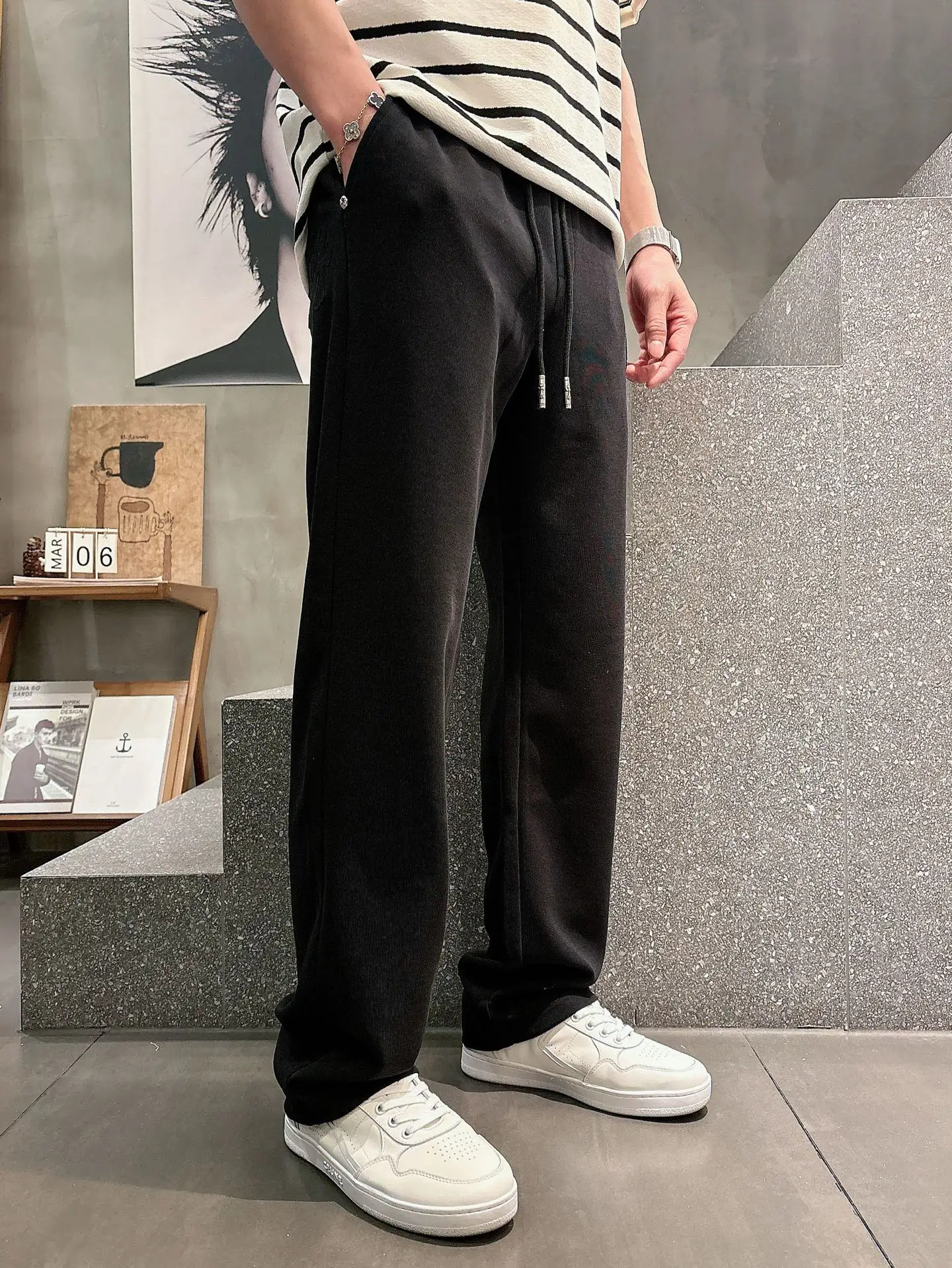 Logo-Appliqué Cotton-Blend Sweatpants D22012941 — view 2