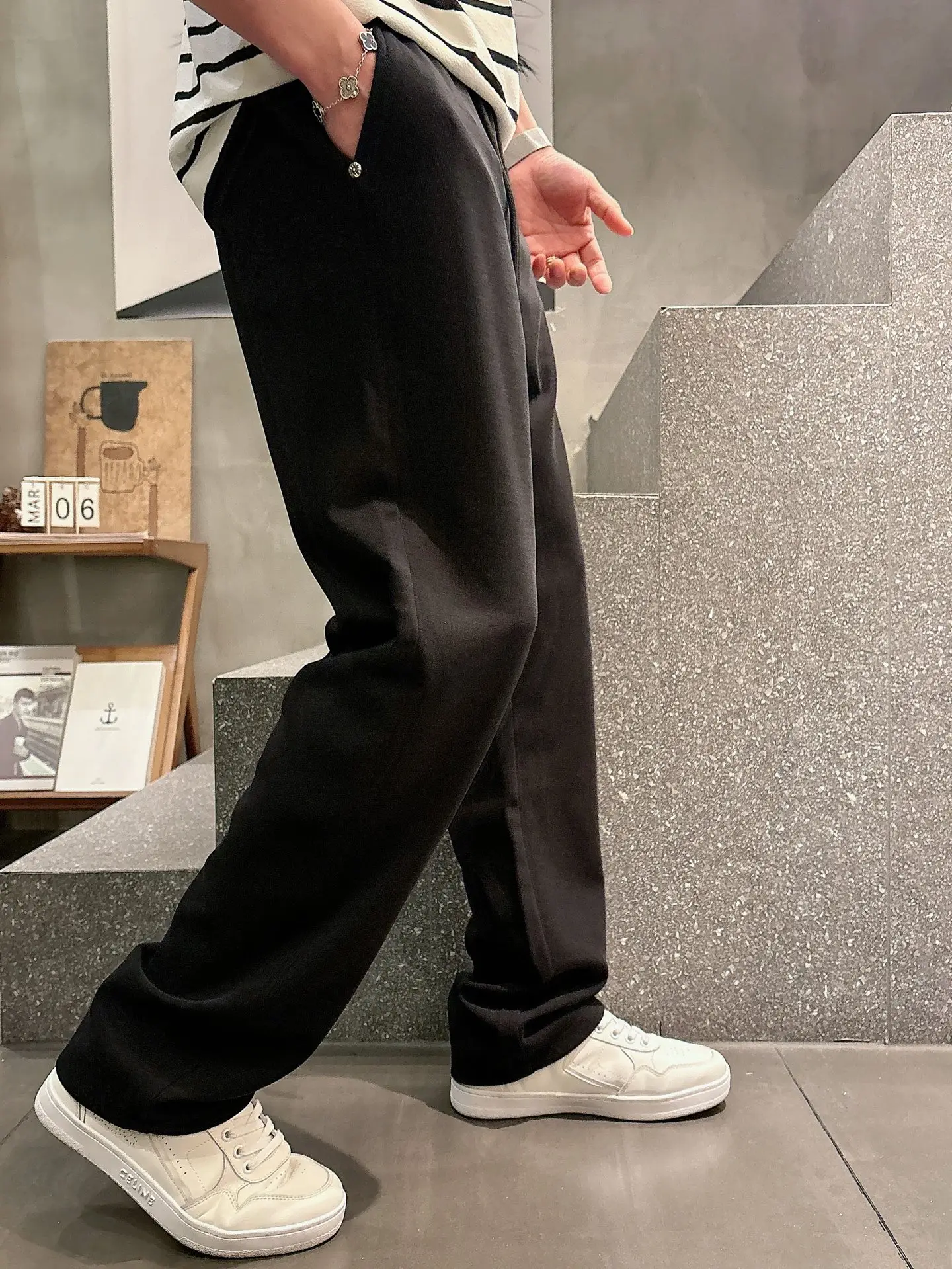 Logo-Appliqué Cotton-Blend Sweatpants D22012941 — view 3