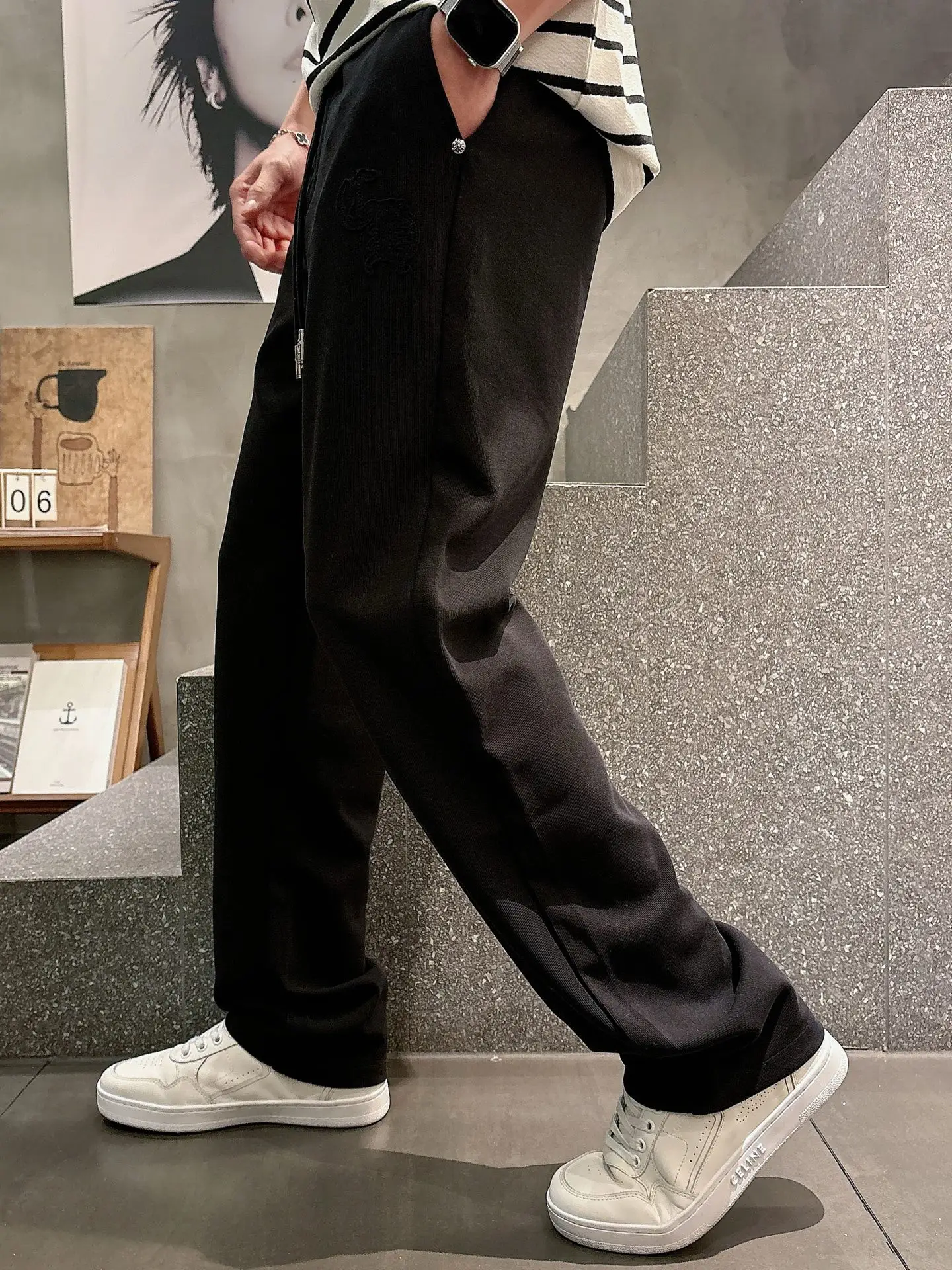 Logo-Appliqué Cotton-Blend Sweatpants D22012941 — view 6