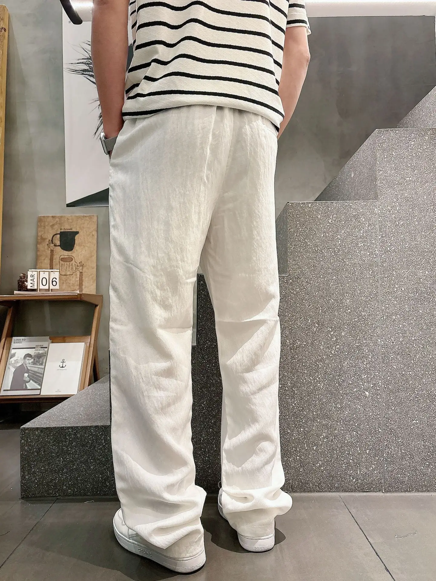 Embroidered Logo Drawstring Trousers D23512934 — view 6
