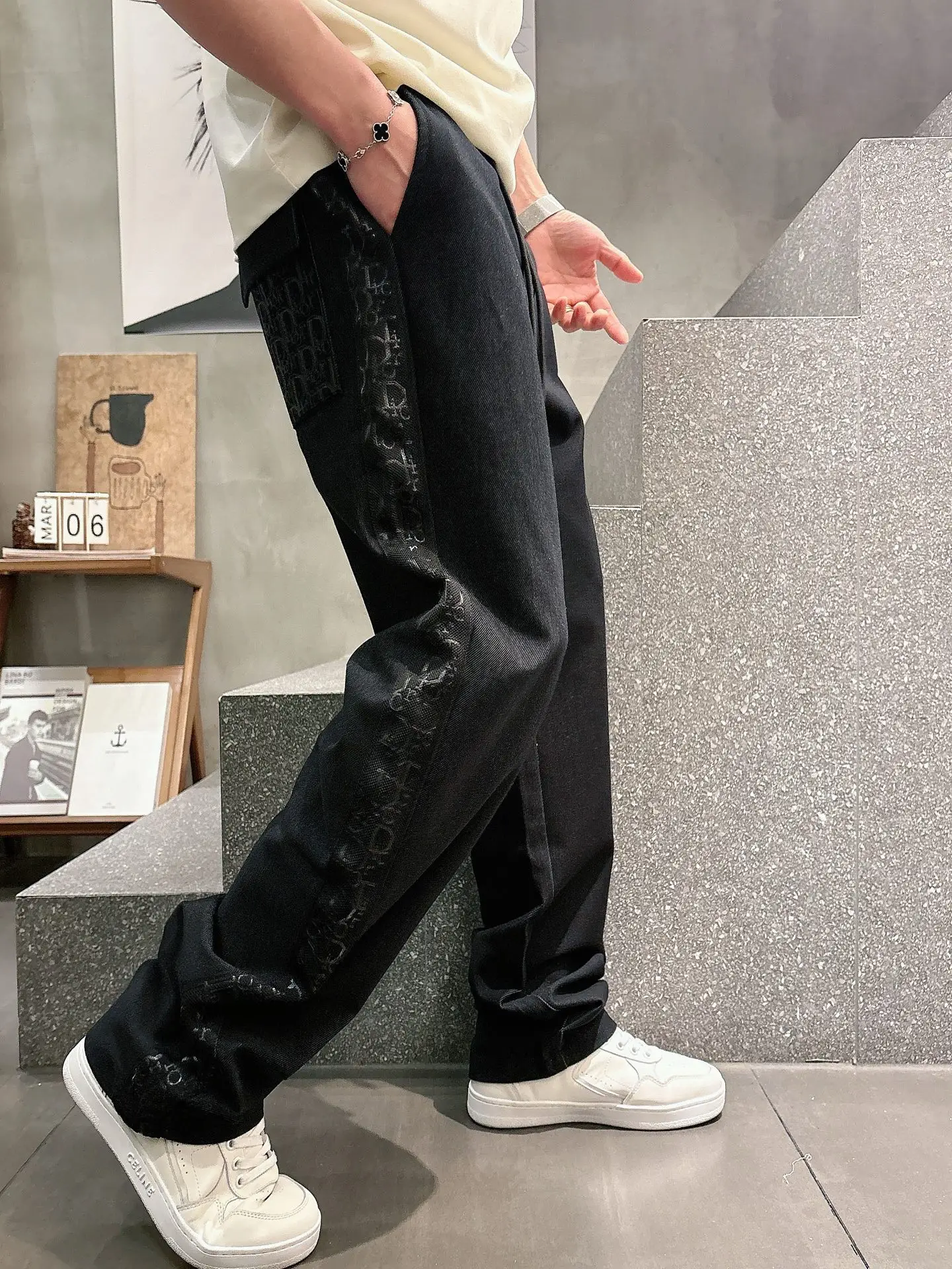 Logo-Jacquard Taped Track Pants D23512929 — view 7