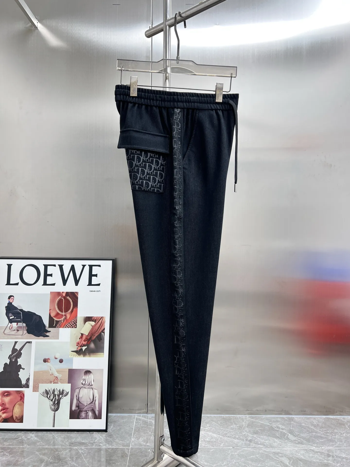 Logo-Jacquard Taped Track Pants D23514229 — view 3