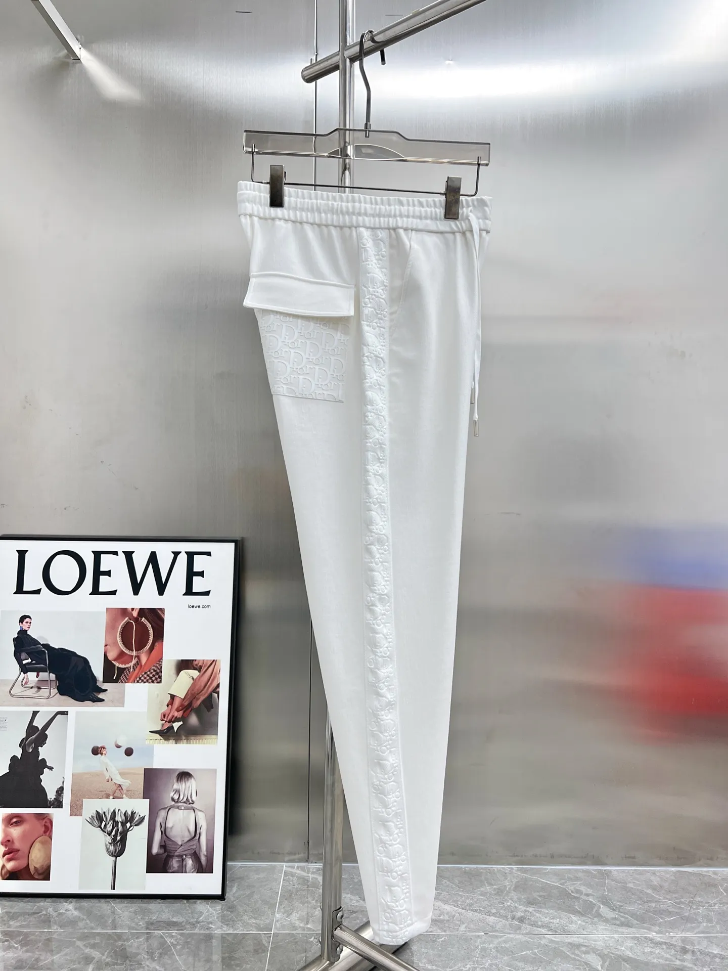 Logo-Jacquard Taped Sweatpants D23514230 — view 3