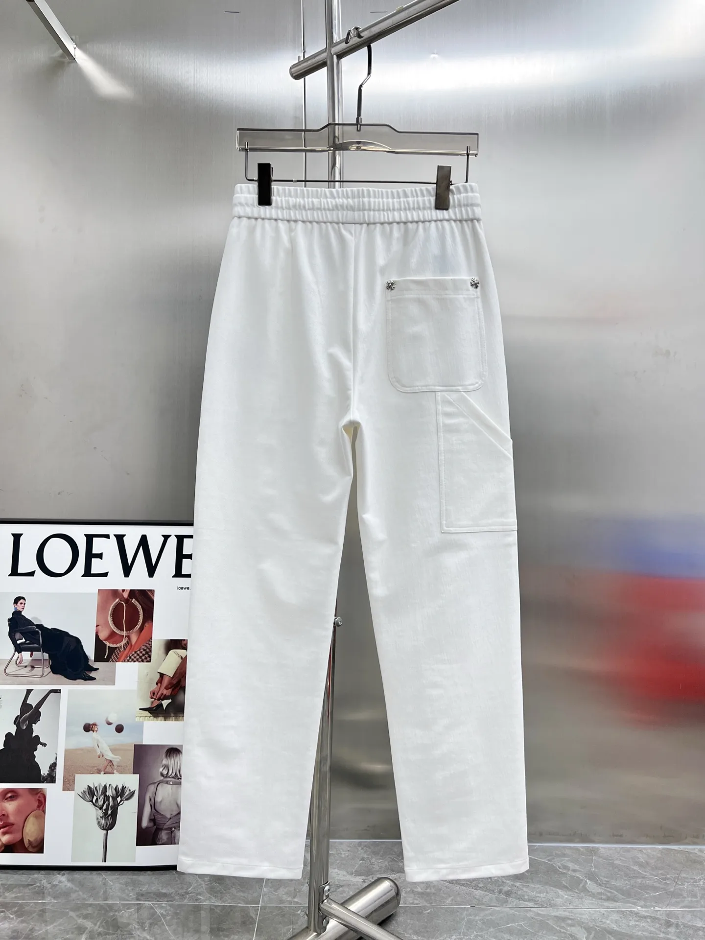 Embroidered Logo Drawstring Trousers D23014228 — view 2