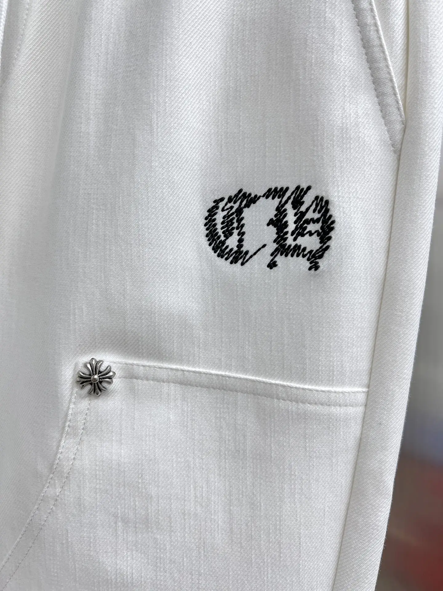 Embroidered Logo Drawstring Trousers D23014228 — view 5