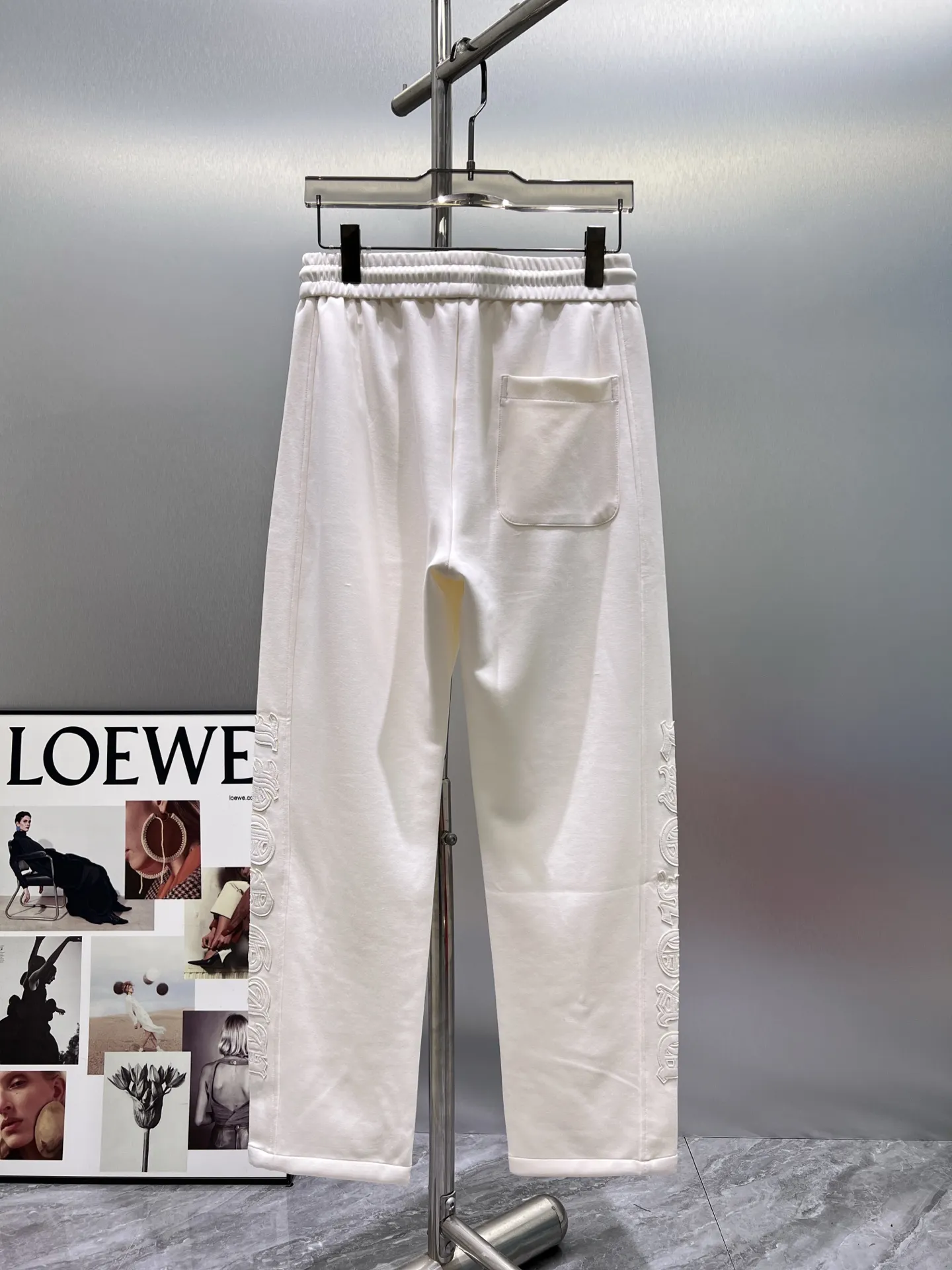 Logo-Embroidered Cotton-Blend Sweatpants D22511951 — view 2