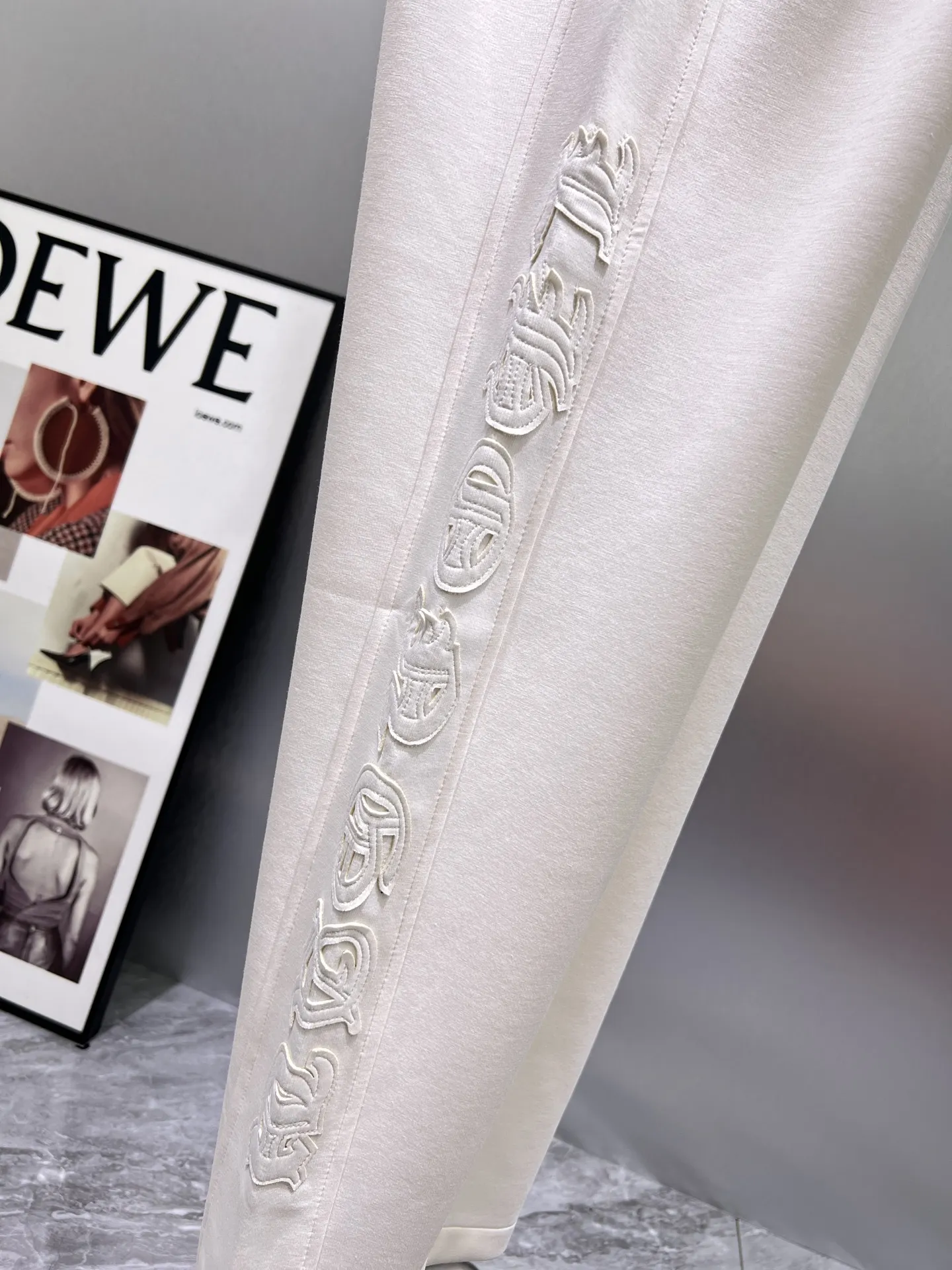 Logo-Embroidered Cotton-Blend Sweatpants D22511951 — view 8