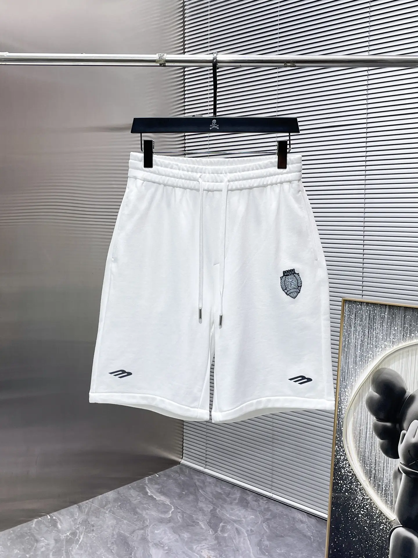 Embroidered French Terry Cotton Shorts D20012033