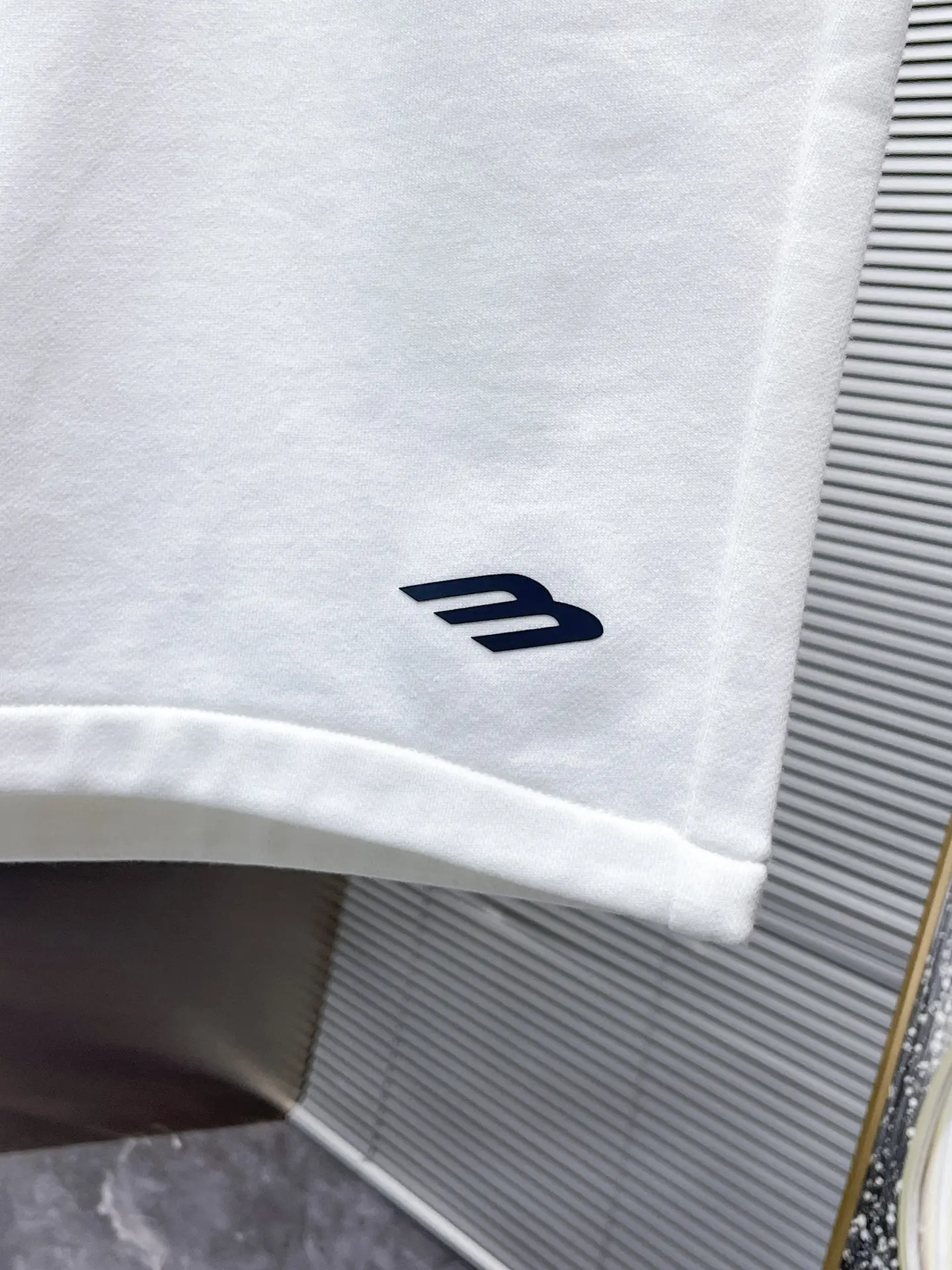 Embroidered French Terry Cotton Shorts D20012033 — view 9