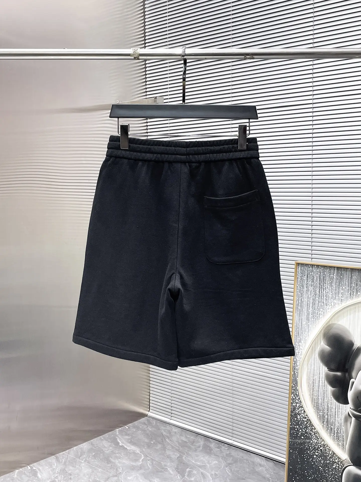 Embroidered Logo Cotton-Jersey Shorts D20012032 — view 2