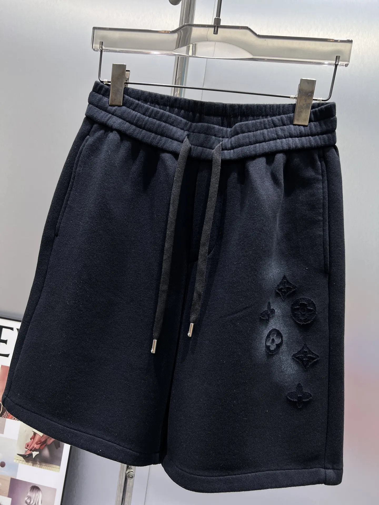 Laser-Cut Monogram Jersey Shorts D21012017 — view 3