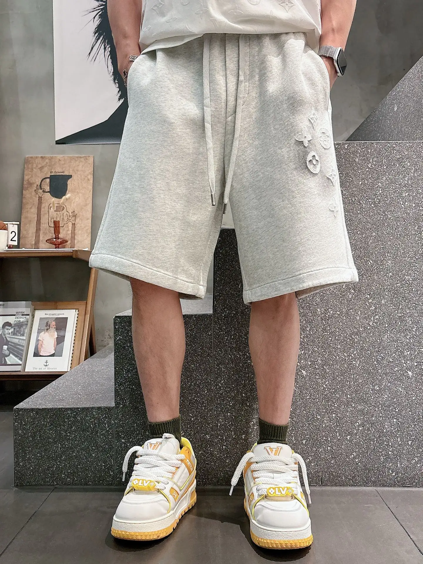 Monogram Laser-Cut Jersey Shorts D21012040