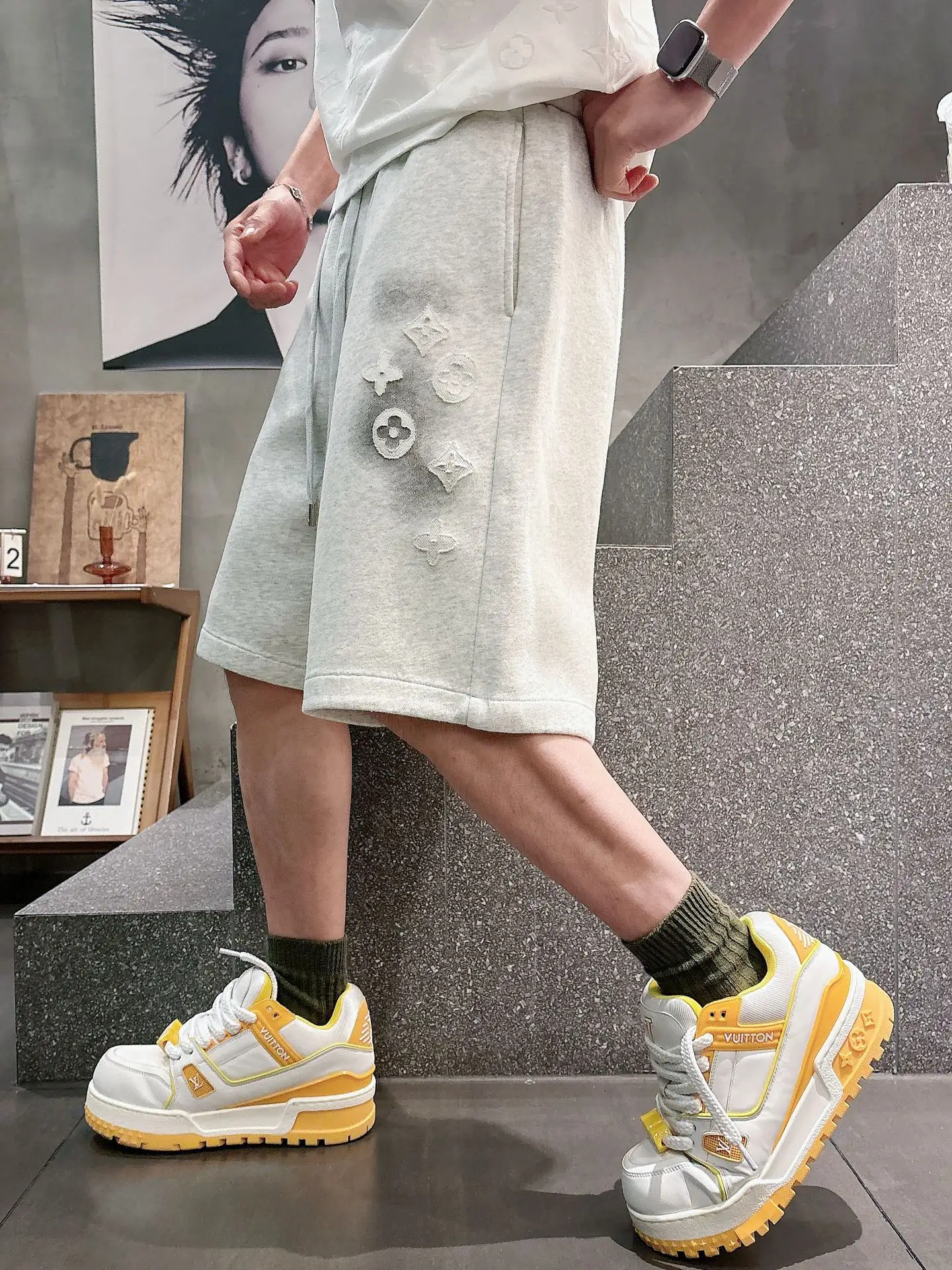 Monogram Laser-Cut Jersey Shorts D21012040 — view 2