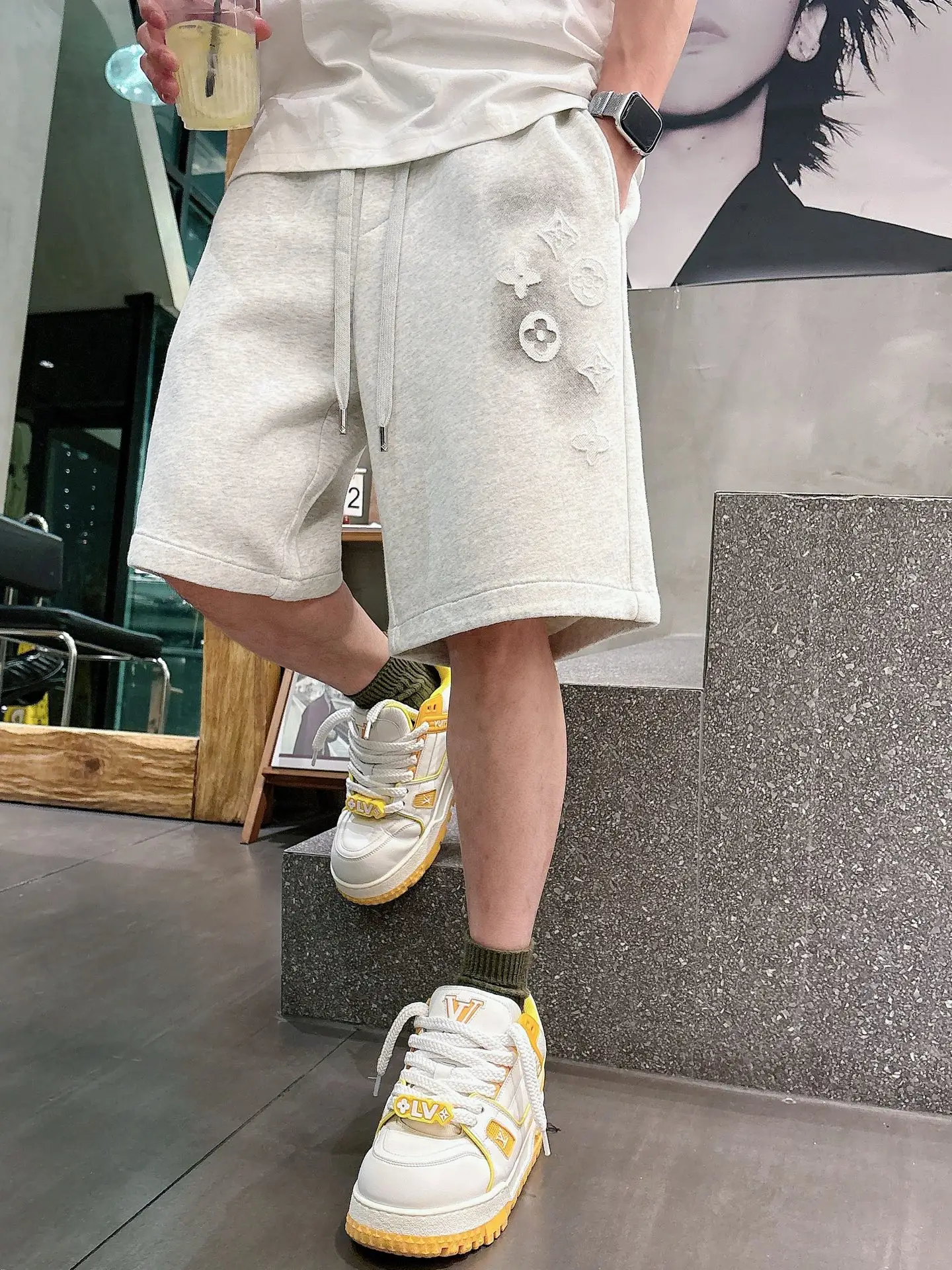 Monogram Laser-Cut Jersey Shorts D21012040 — view 6