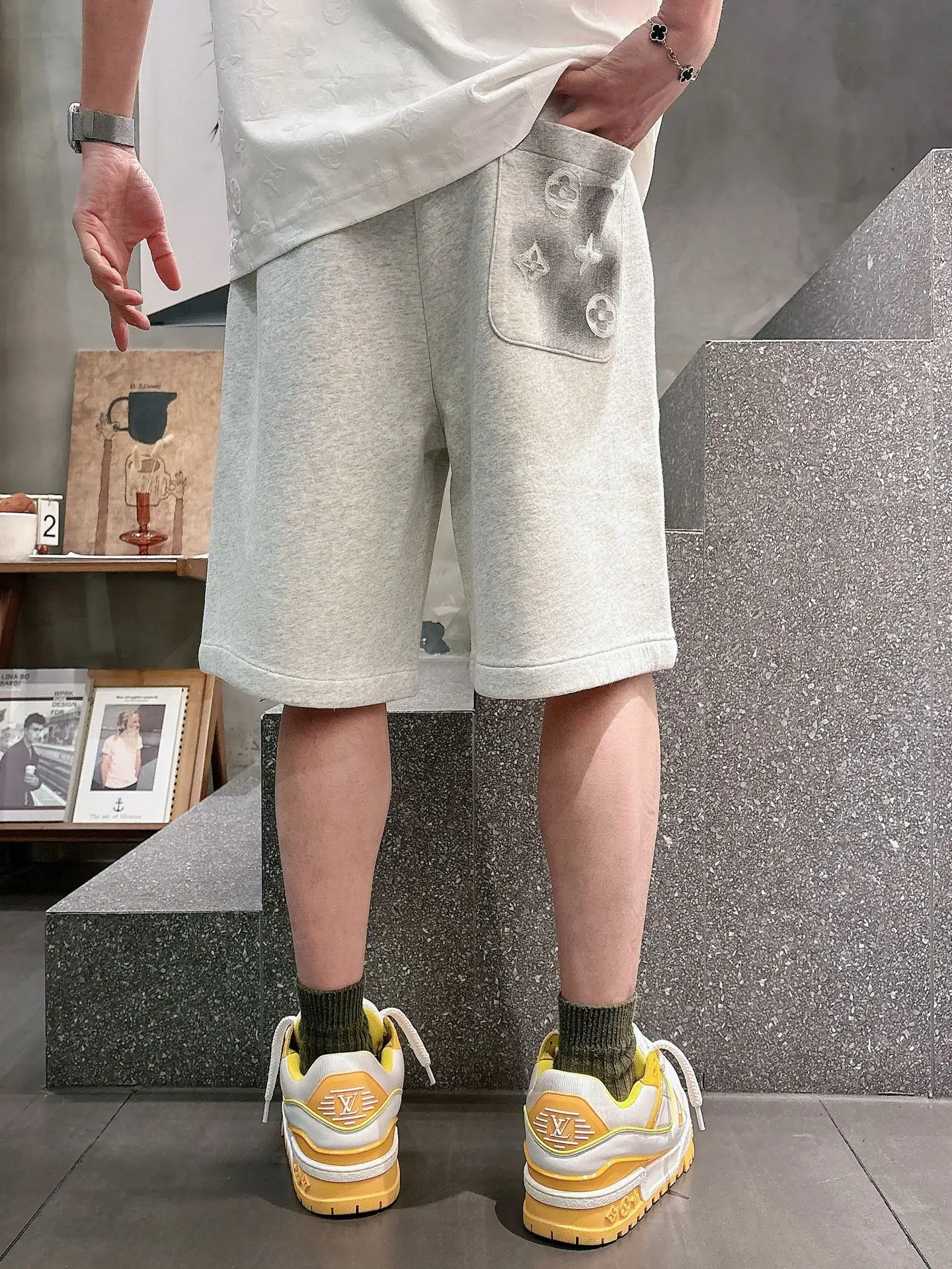 Monogram Laser-Cut Jersey Shorts D21012040 — view 8
