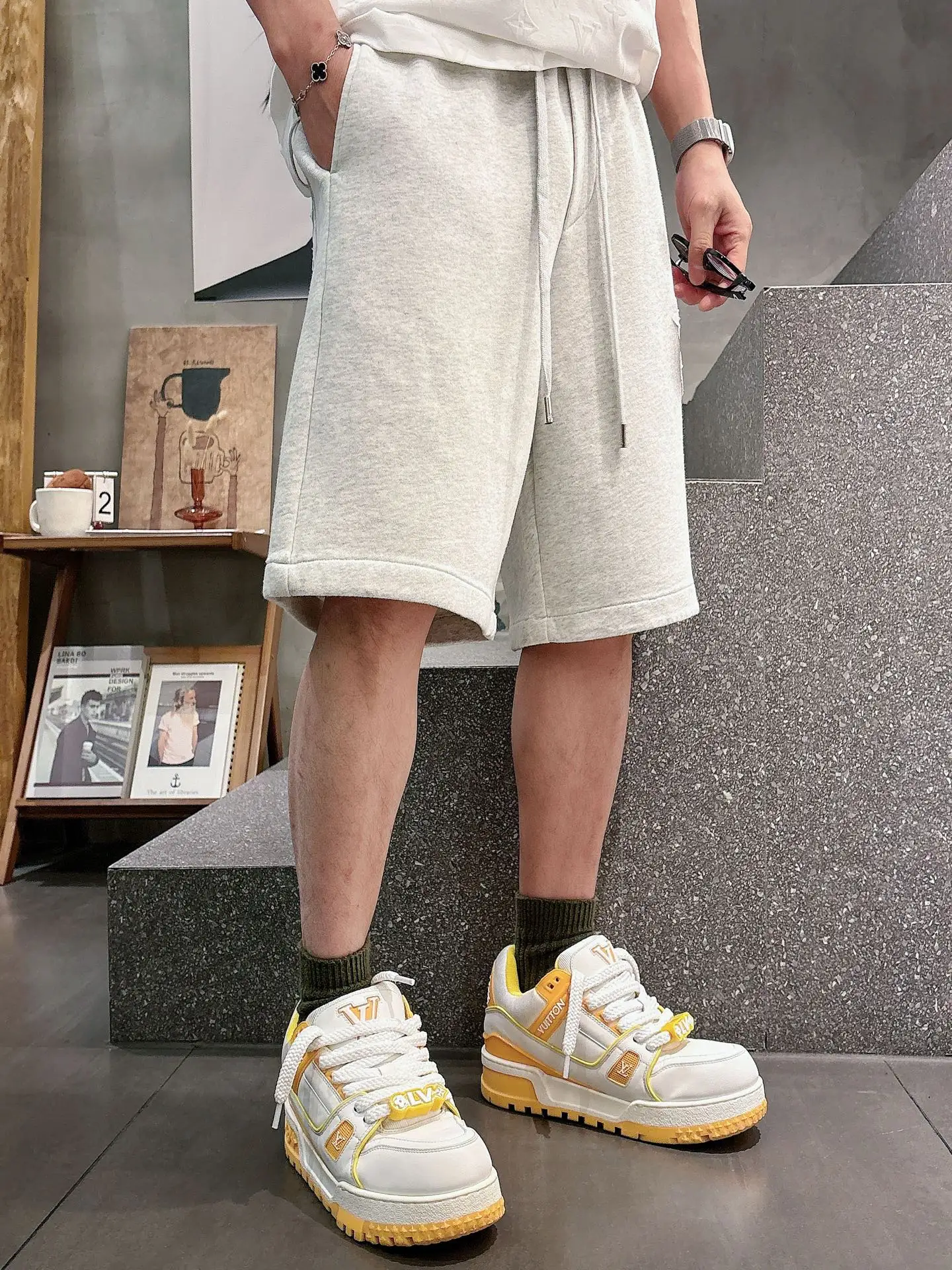 Monogram Laser-Cut Jersey Shorts D21012040 — view 9