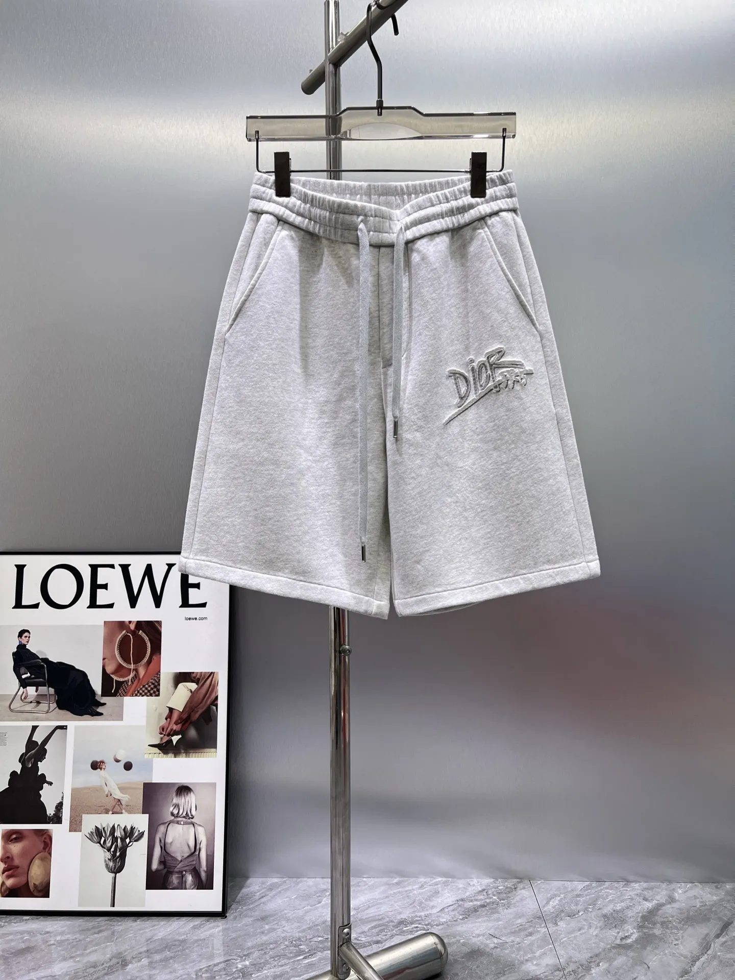 Logo-Embroidered Cotton-Blend Jersey Shorts D21012018
