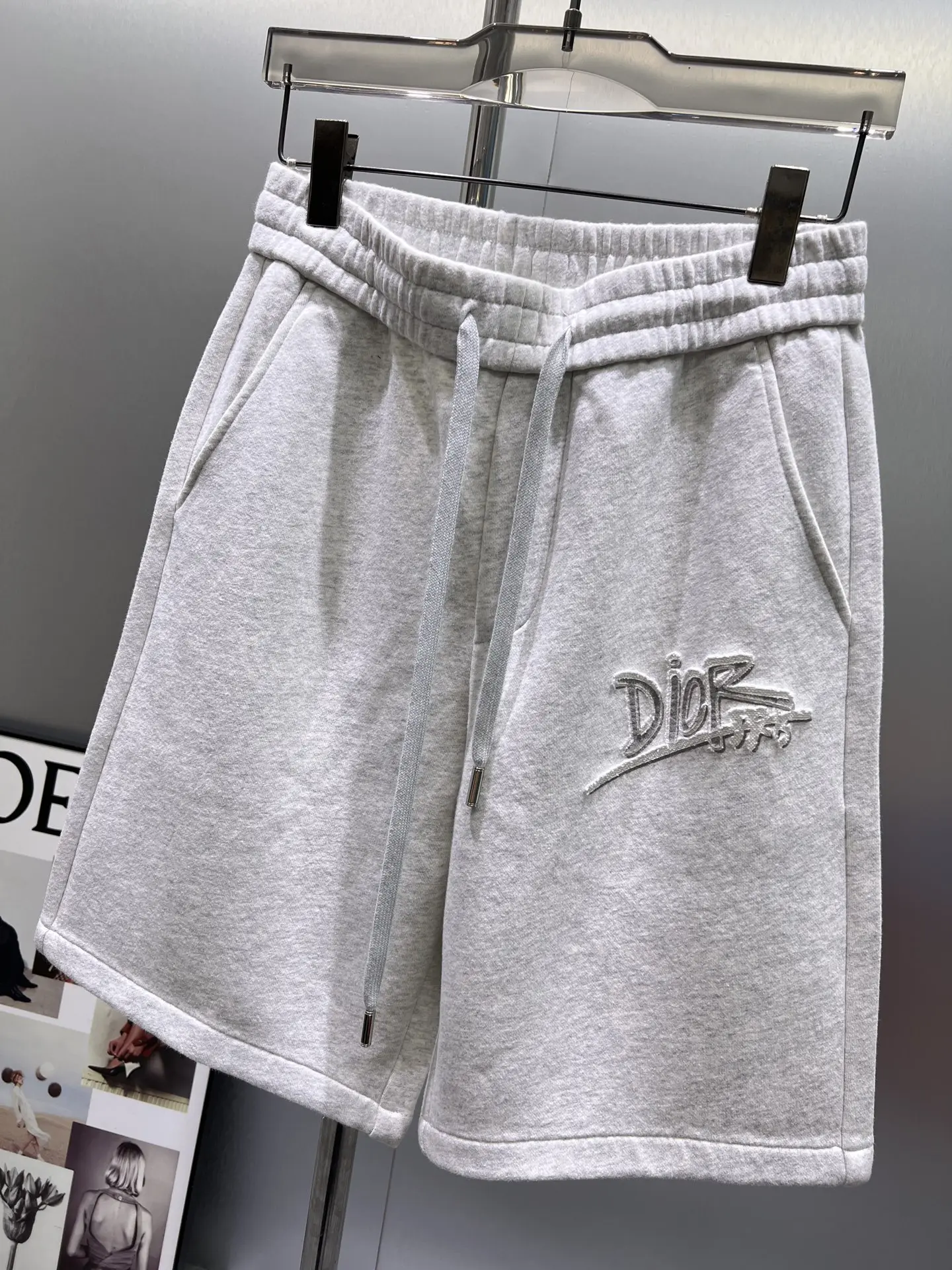 Logo-Embroidered Cotton-Blend Jersey Shorts D21012018 — view 3