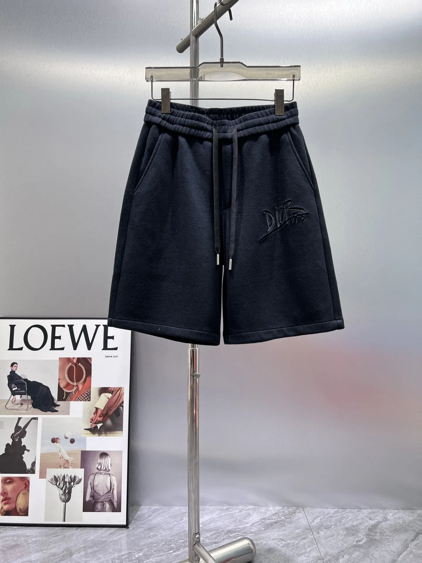 Logo-Embroidered Cotton-Blend Shorts D21012019