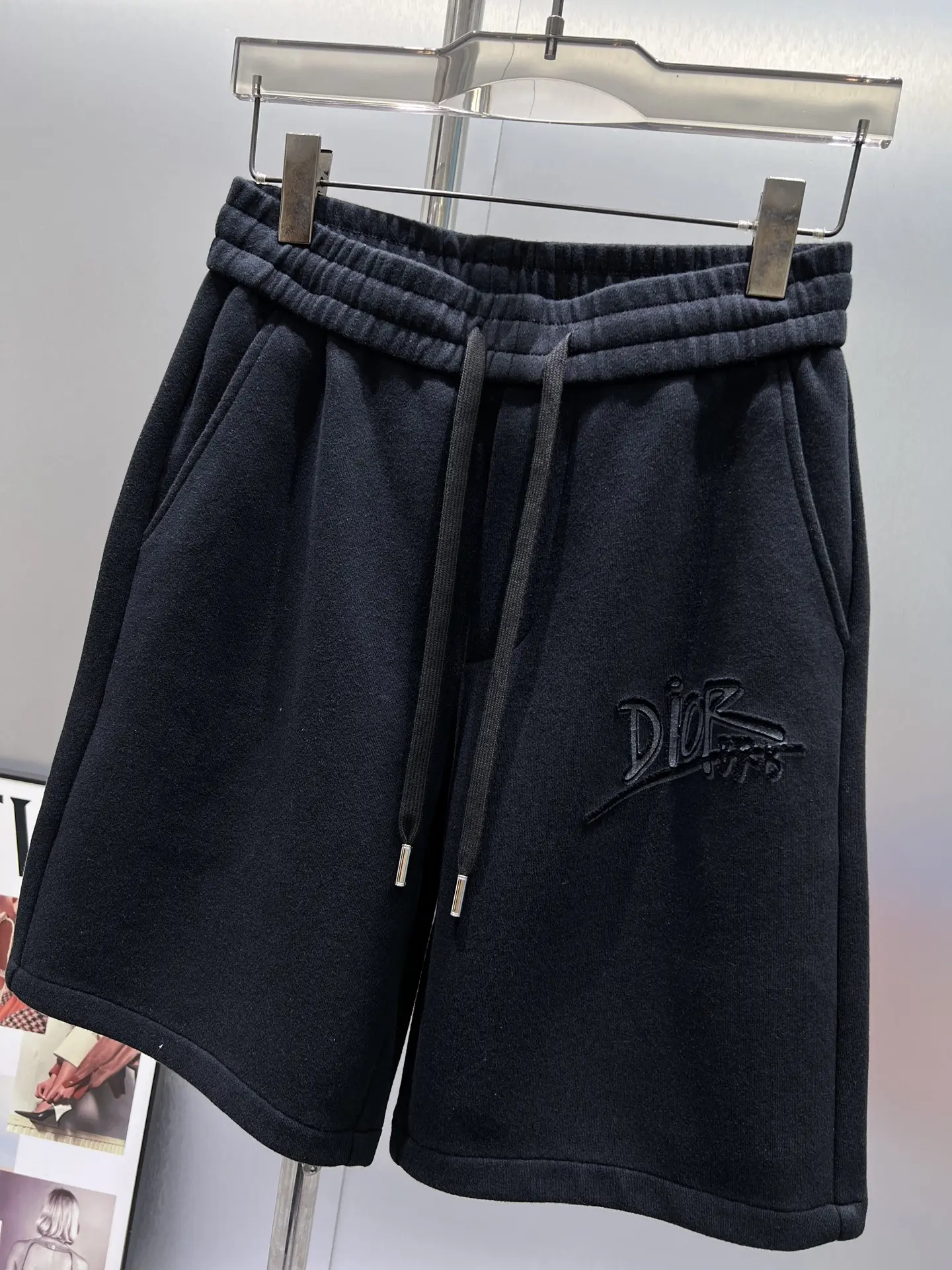 Logo-Embroidered Cotton-Blend Shorts D21012019 — view 3