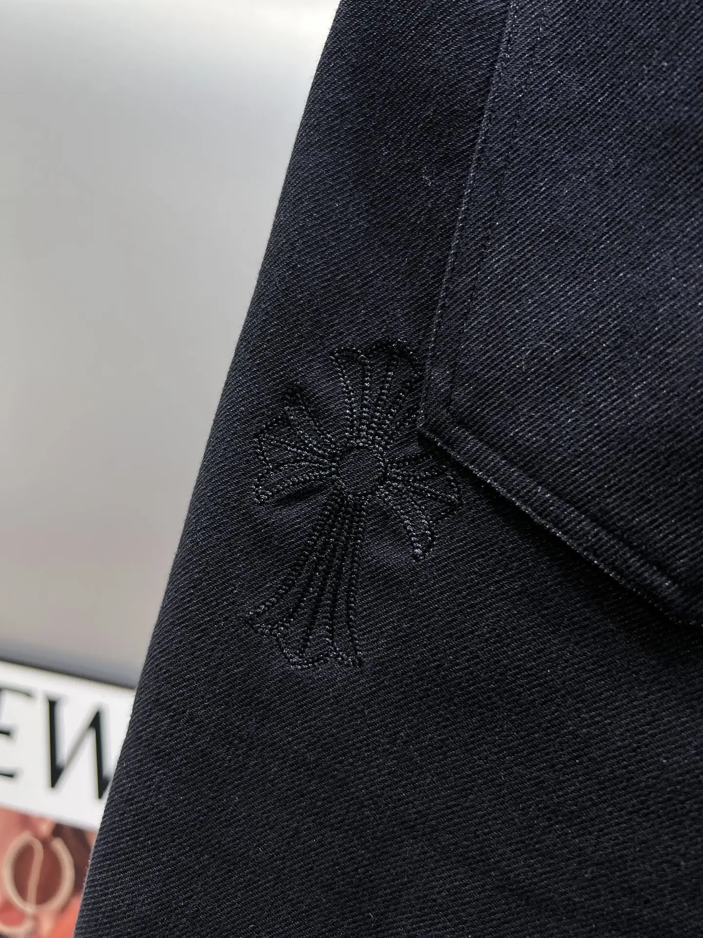 Embroidered Logo Denim Drawstring Shorts D21012001 — view 8