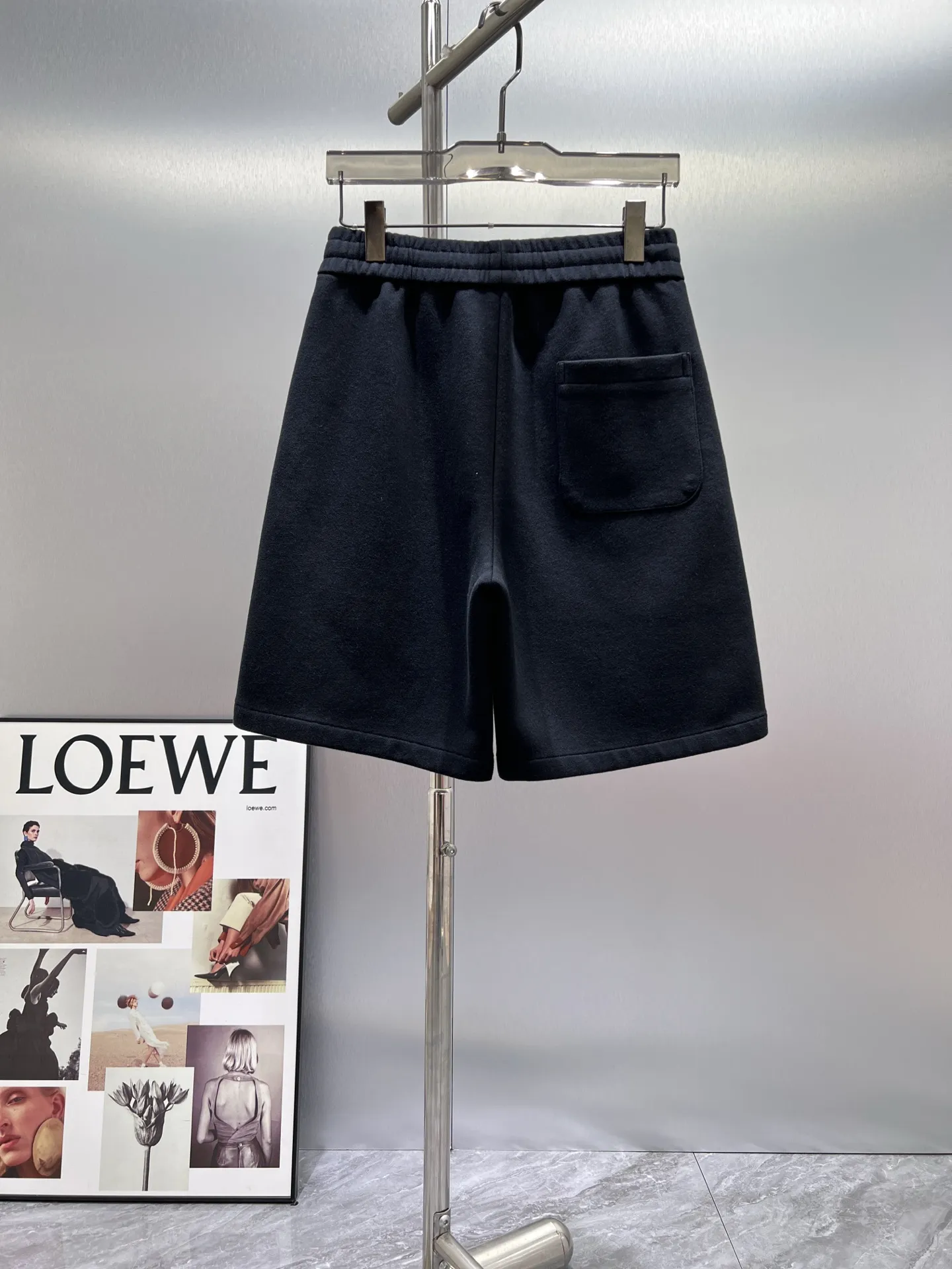 Embroidered Logo Cotton-Jersey Shorts D21011997 — view 2